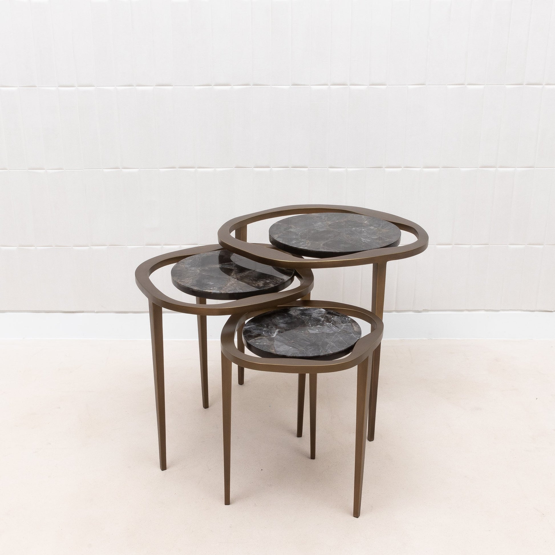 Set of Lilly Tables in Quartz by R&Y Augousti