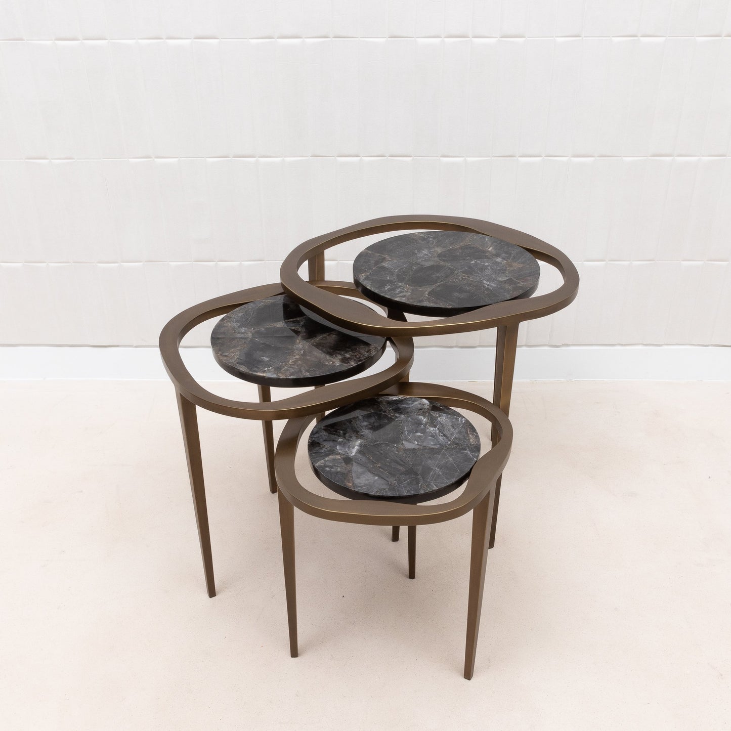 Set of Lilly Tables in Quartz by R&Y Augousti