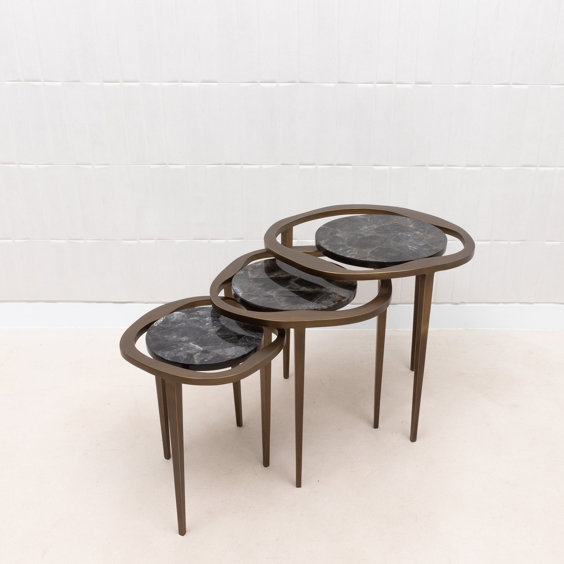 Set of Lilly Tables in Quartz by R&Y Augousti