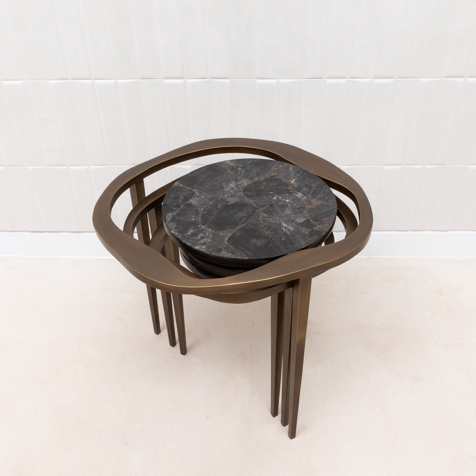 Set of Lilly Tables in Quartz by R&Y Augousti