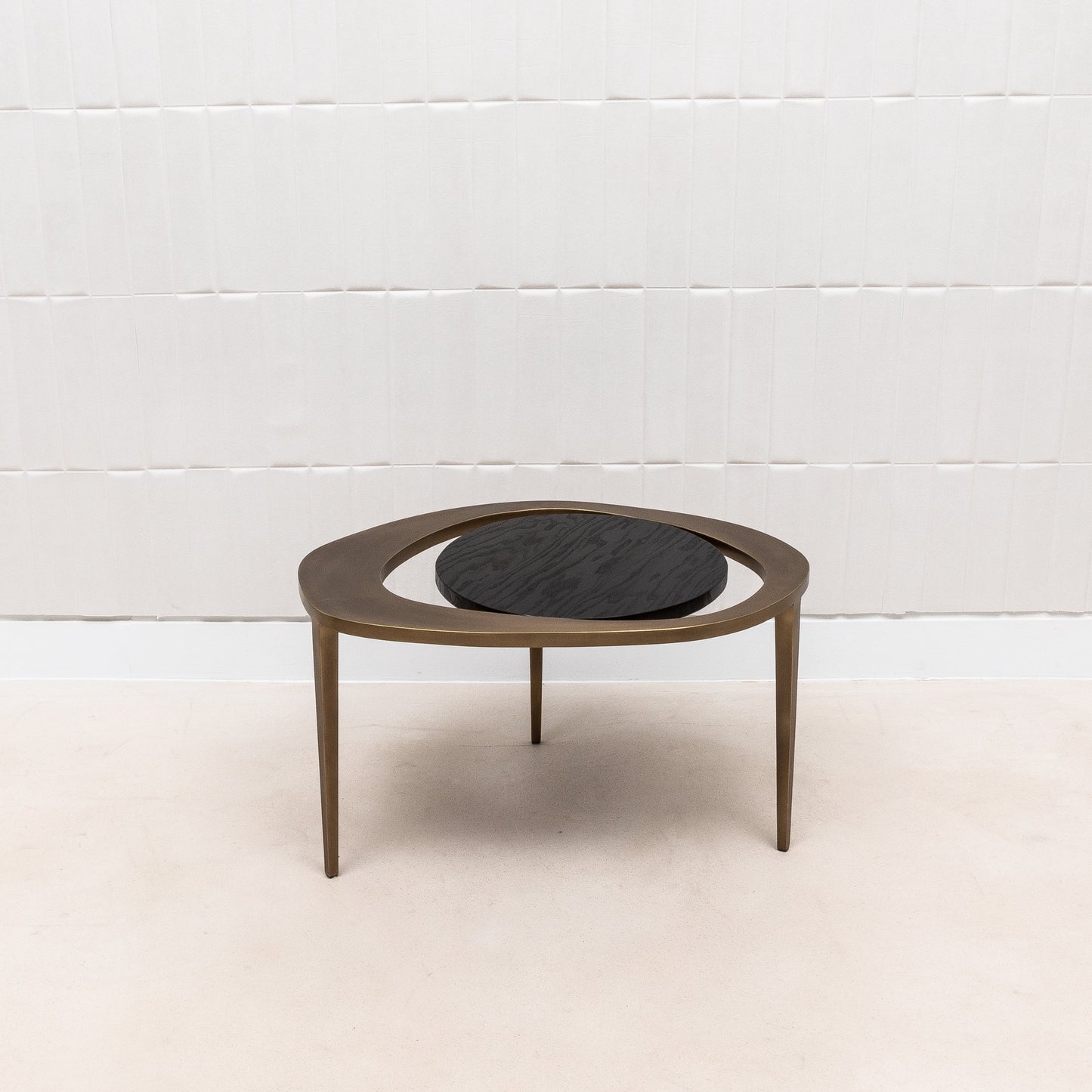 Set of 3 Nesting Tables in Black Oak by R&Y Augousti