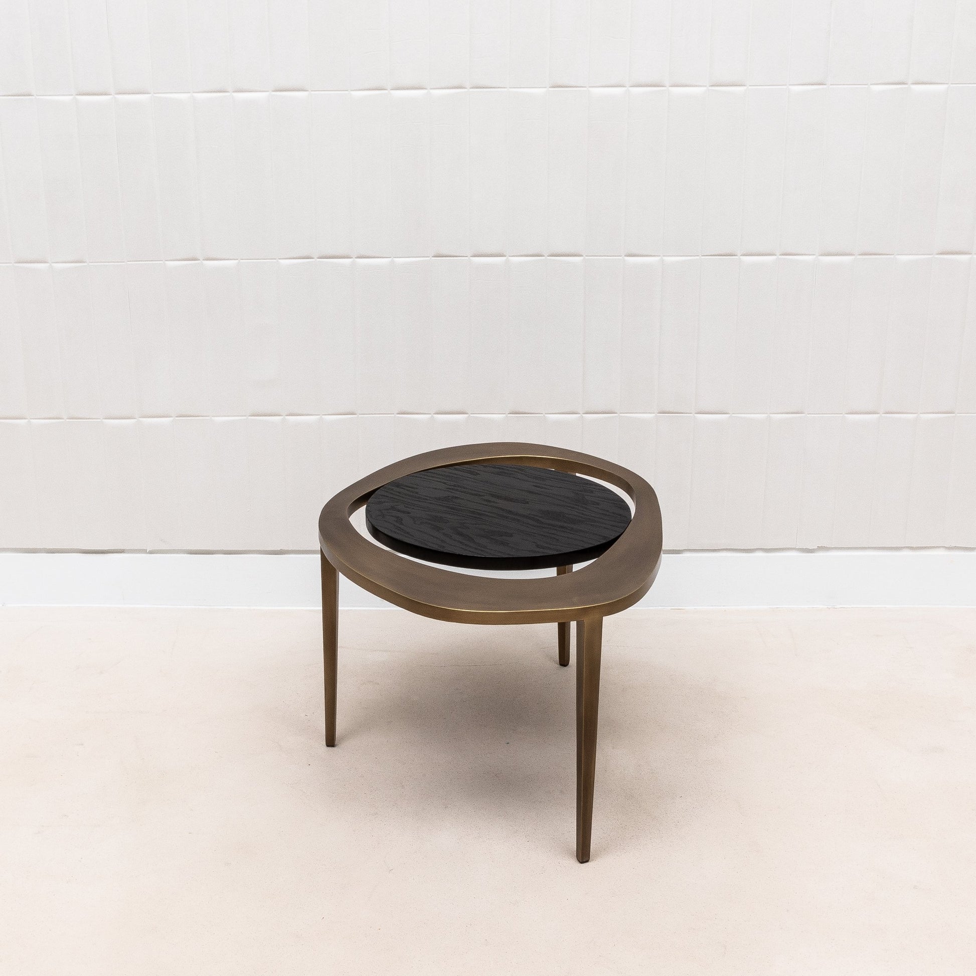 Set of 3 Nesting Tables in Black Oak by R&Y Augousti
