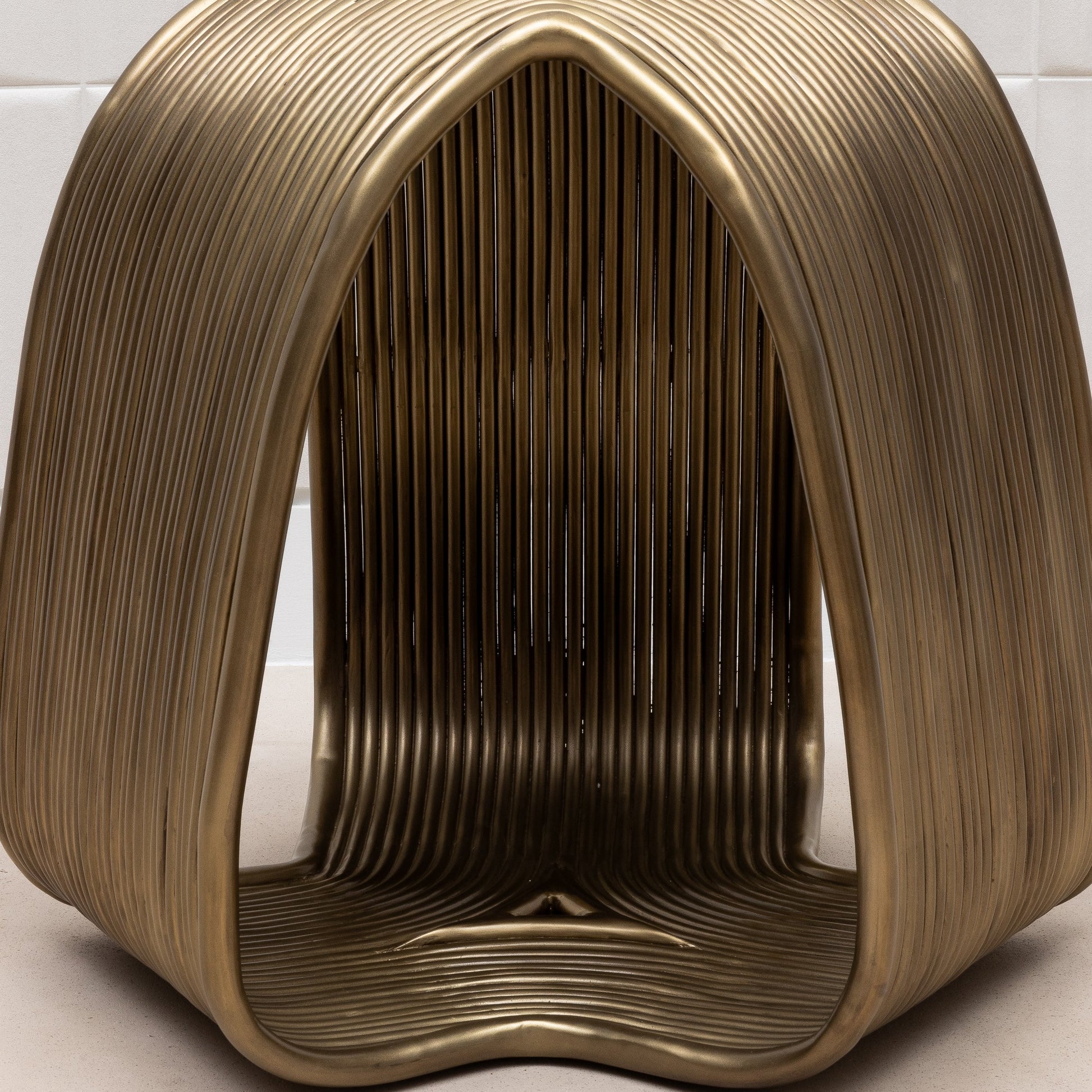 Brass Rods Stool by R&Y Augousti