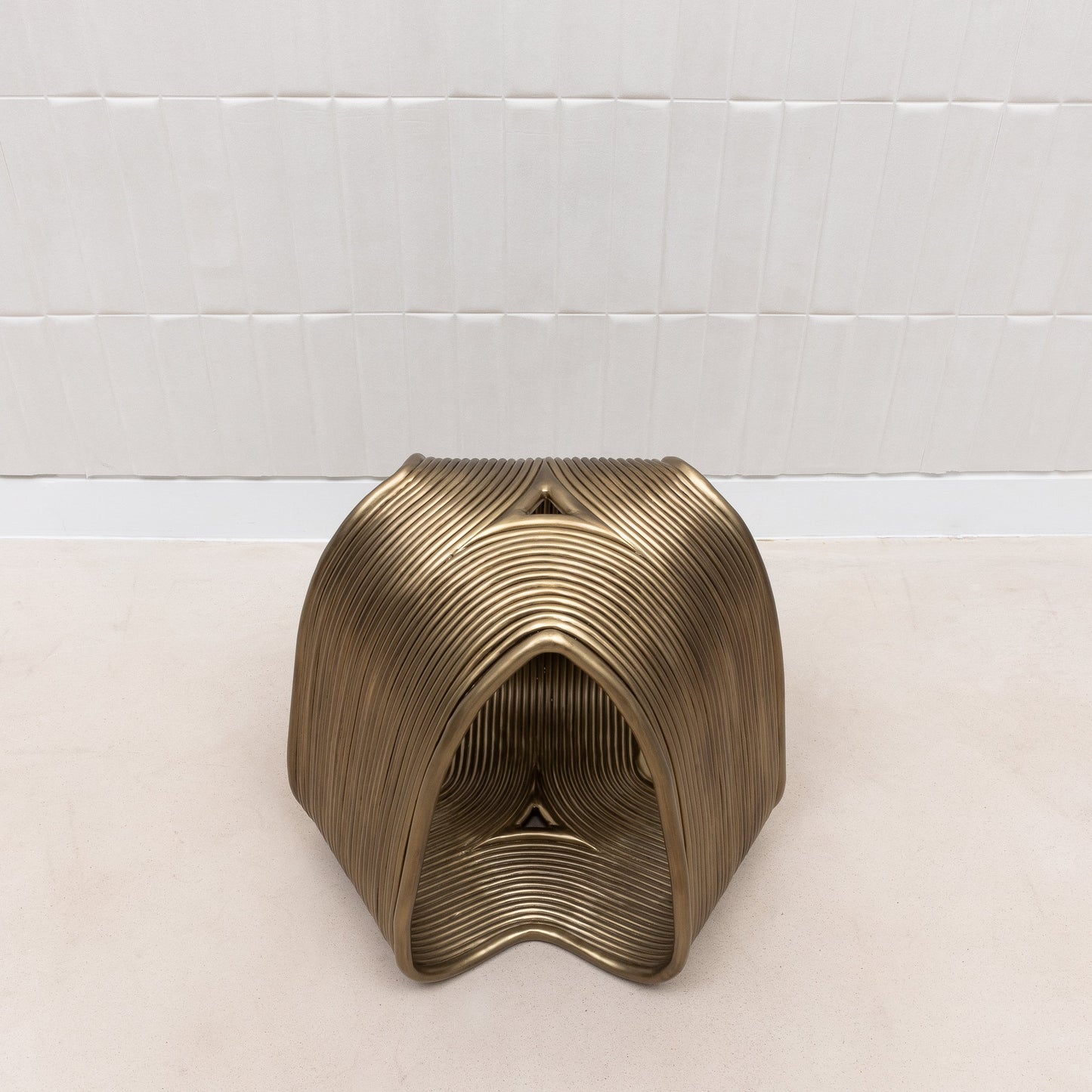 Brass Rods Stool by R&Y Augousti