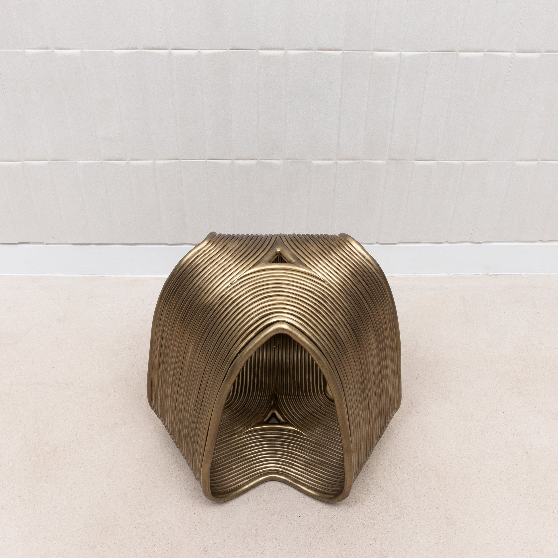 Brass Rods Stool by R&Y Augousti
