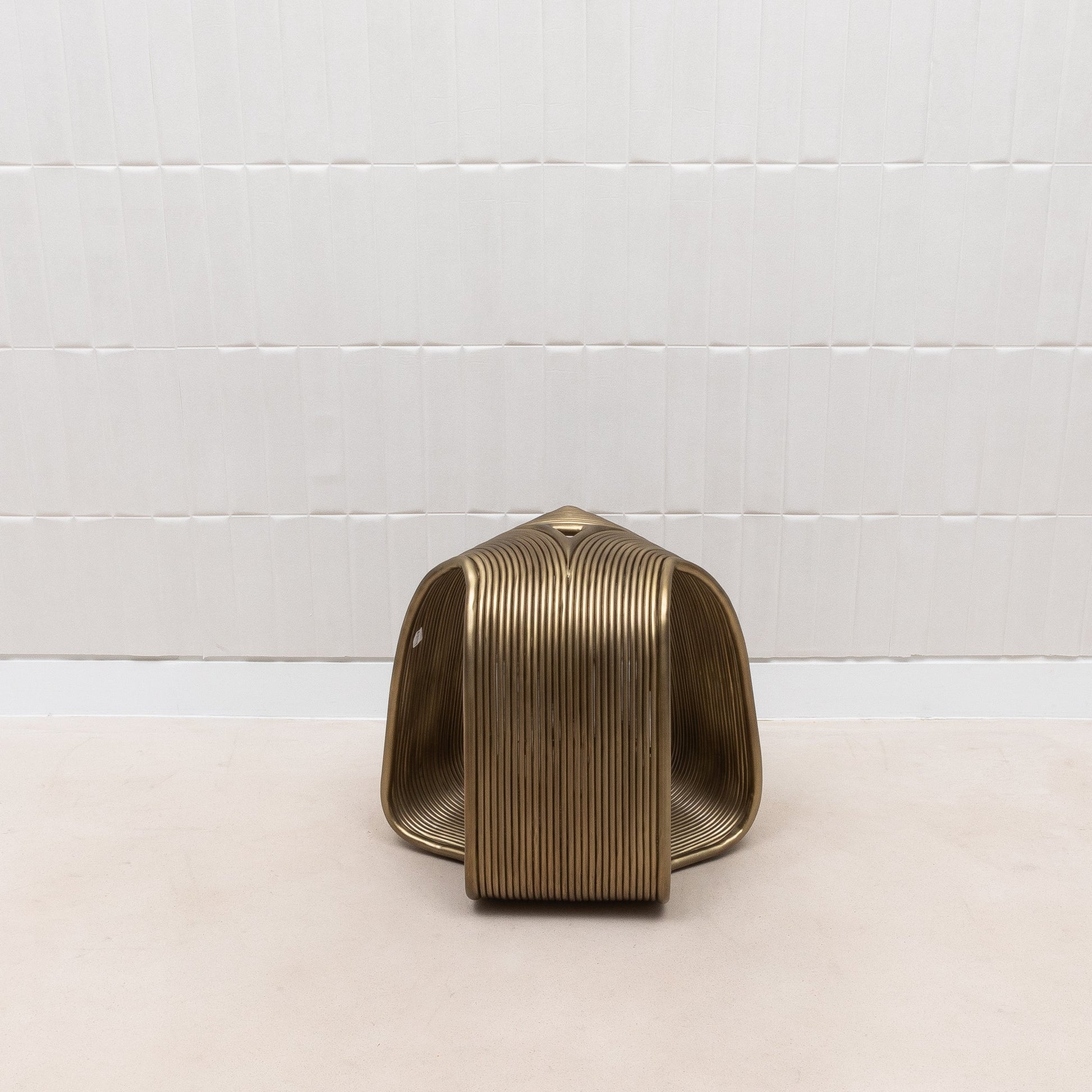 Brass Rods Stool by R&Y Augousti
