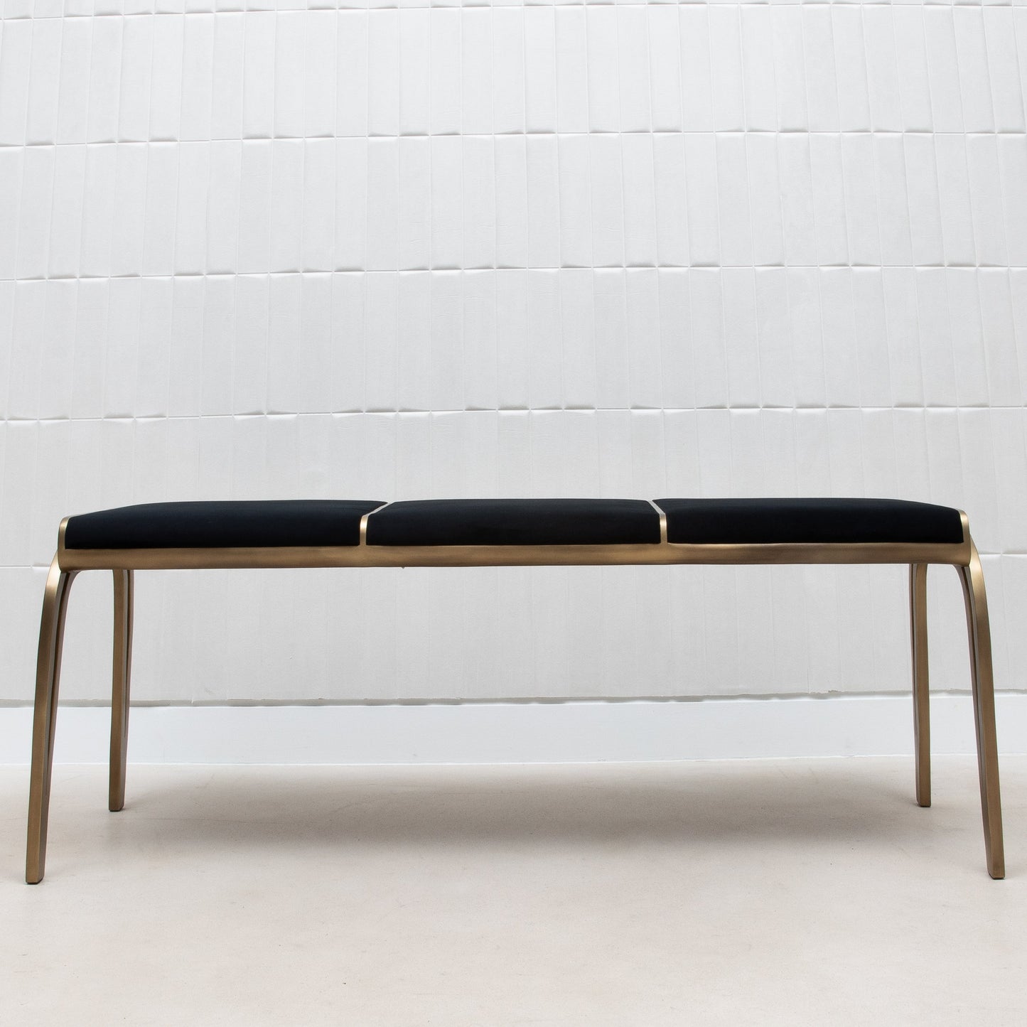 Victoria Bench in Black Velvet by R&Y Augousti