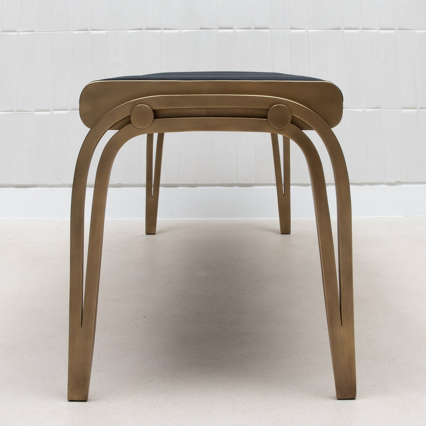 Victoria Bench in Black Velvet by R&Y Augousti