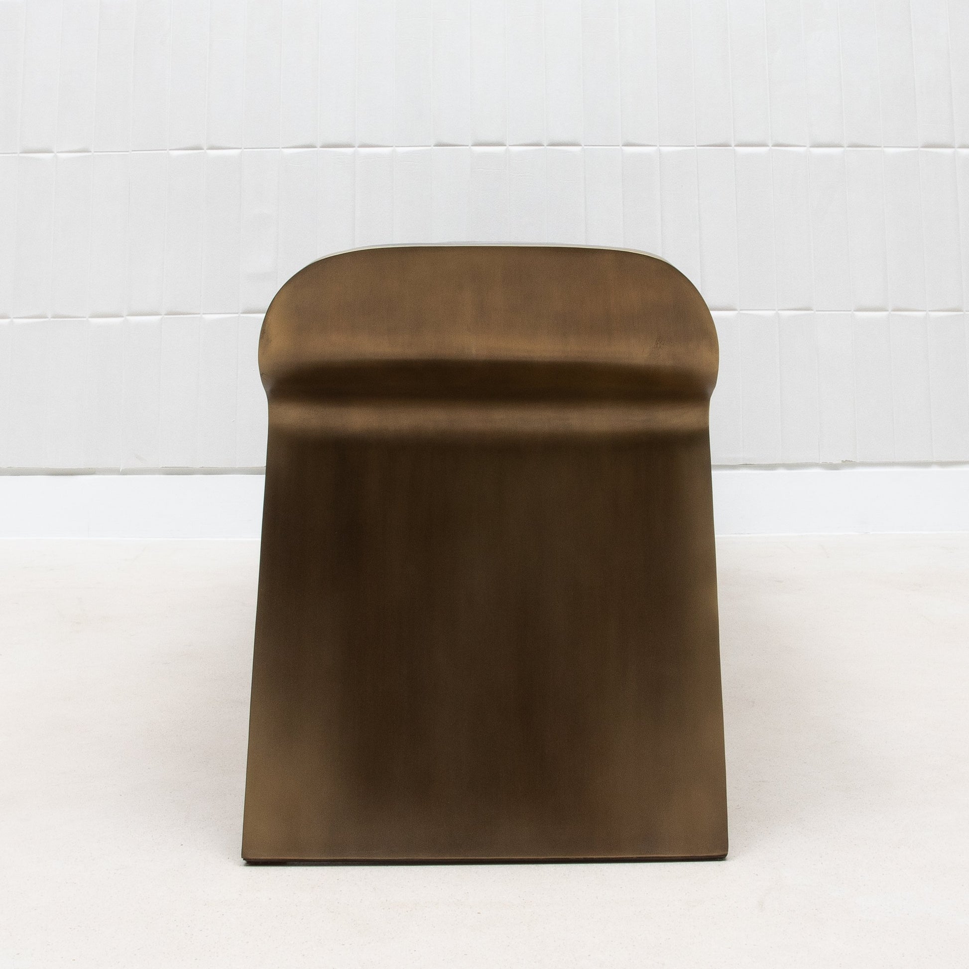Dandy Bench in Black Oak with Brass by Kifu Paris