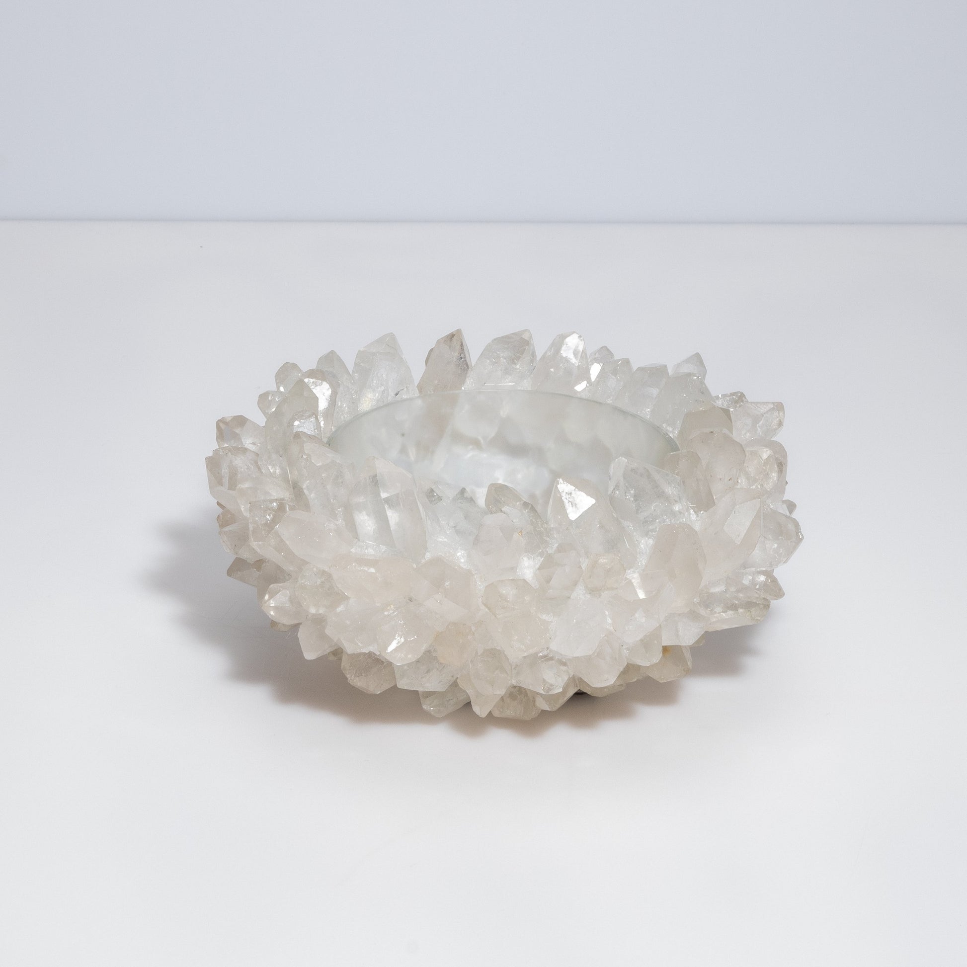 Classic Small Bowl in Clear Quartz by Kathryn McCoy