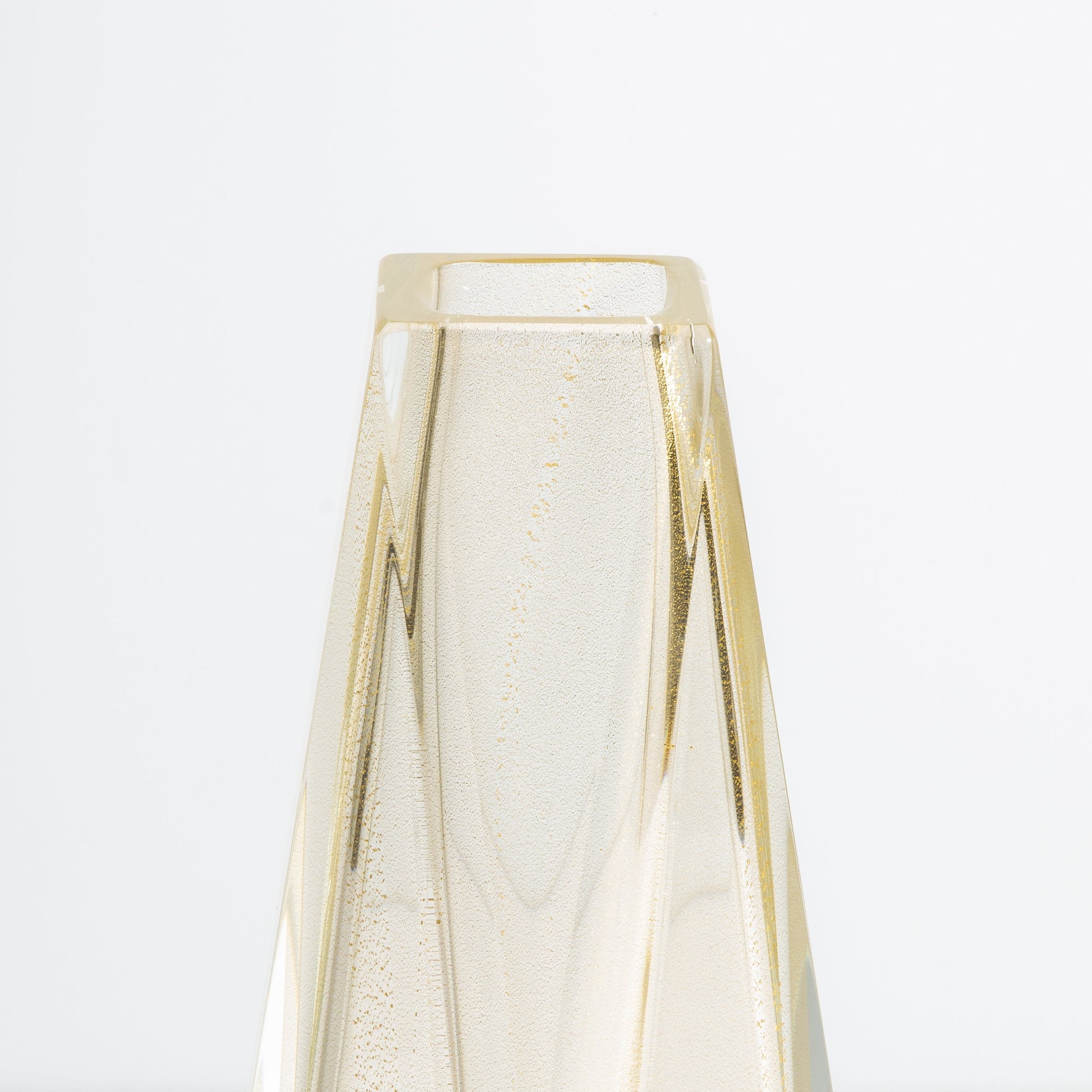 Vase Goccia Clear 24-Karat Gold Flecks M