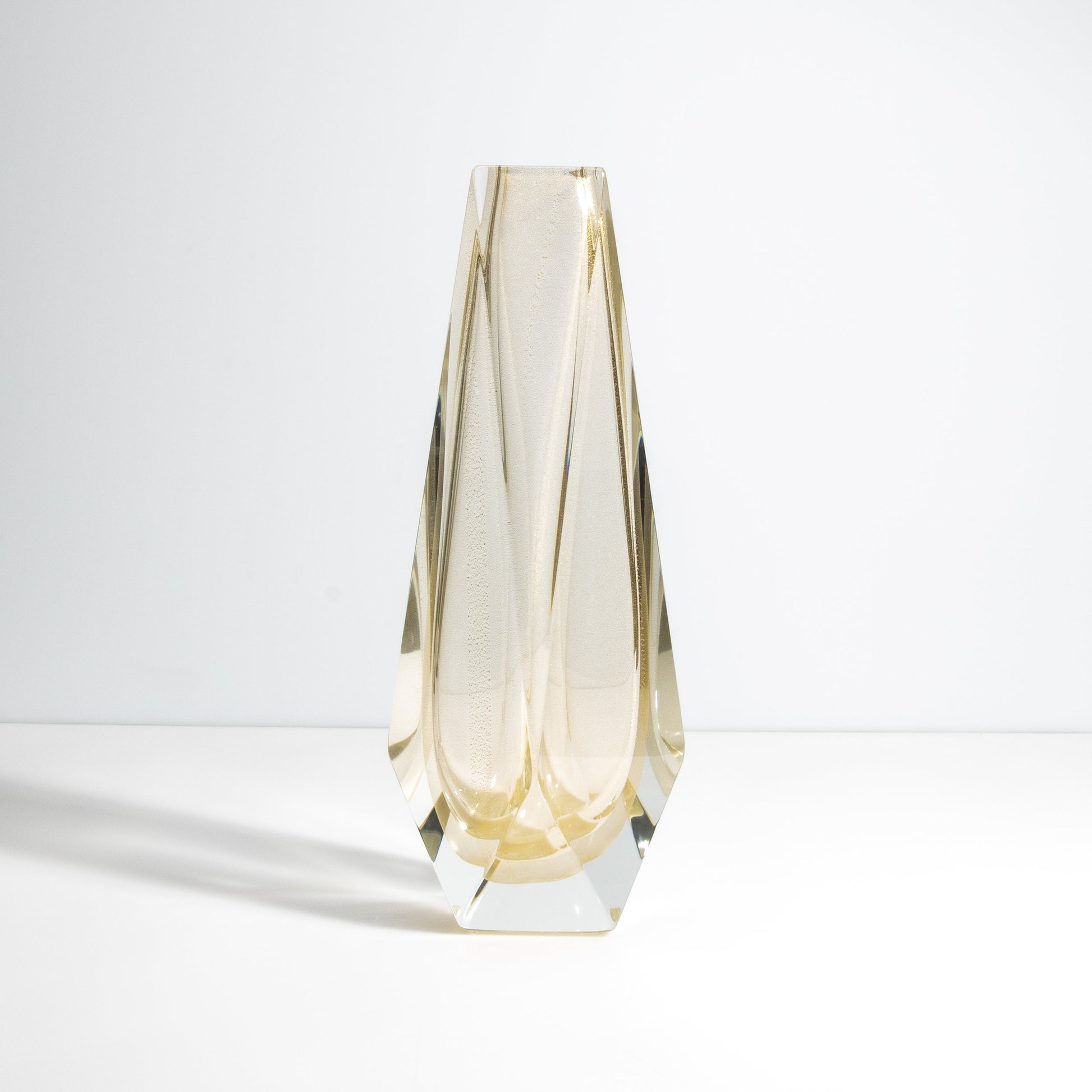 Vase Goccia Clear 24-Karat Gold Flecks M