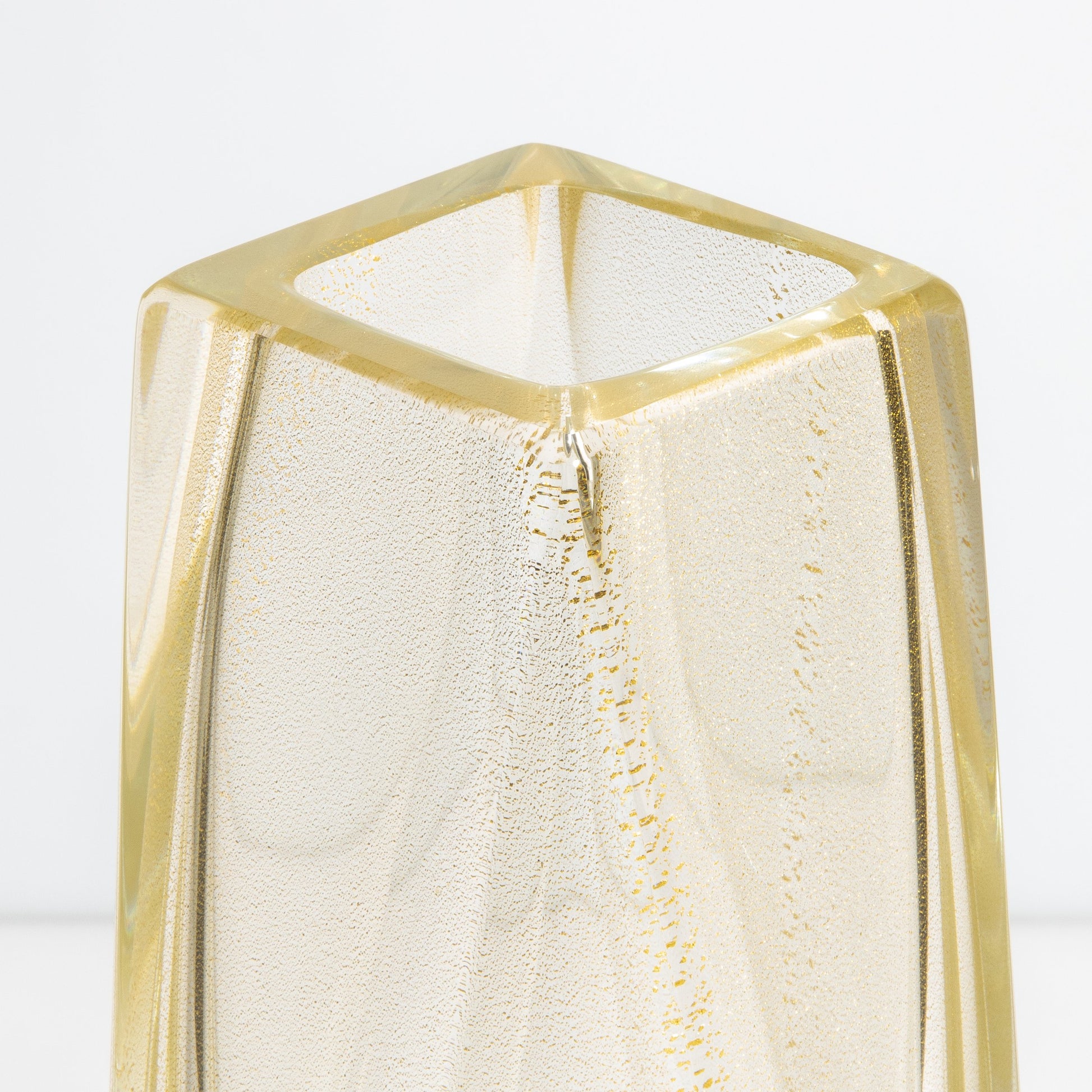 Vase Goccia Clear 24-Karat Gold Flecks M