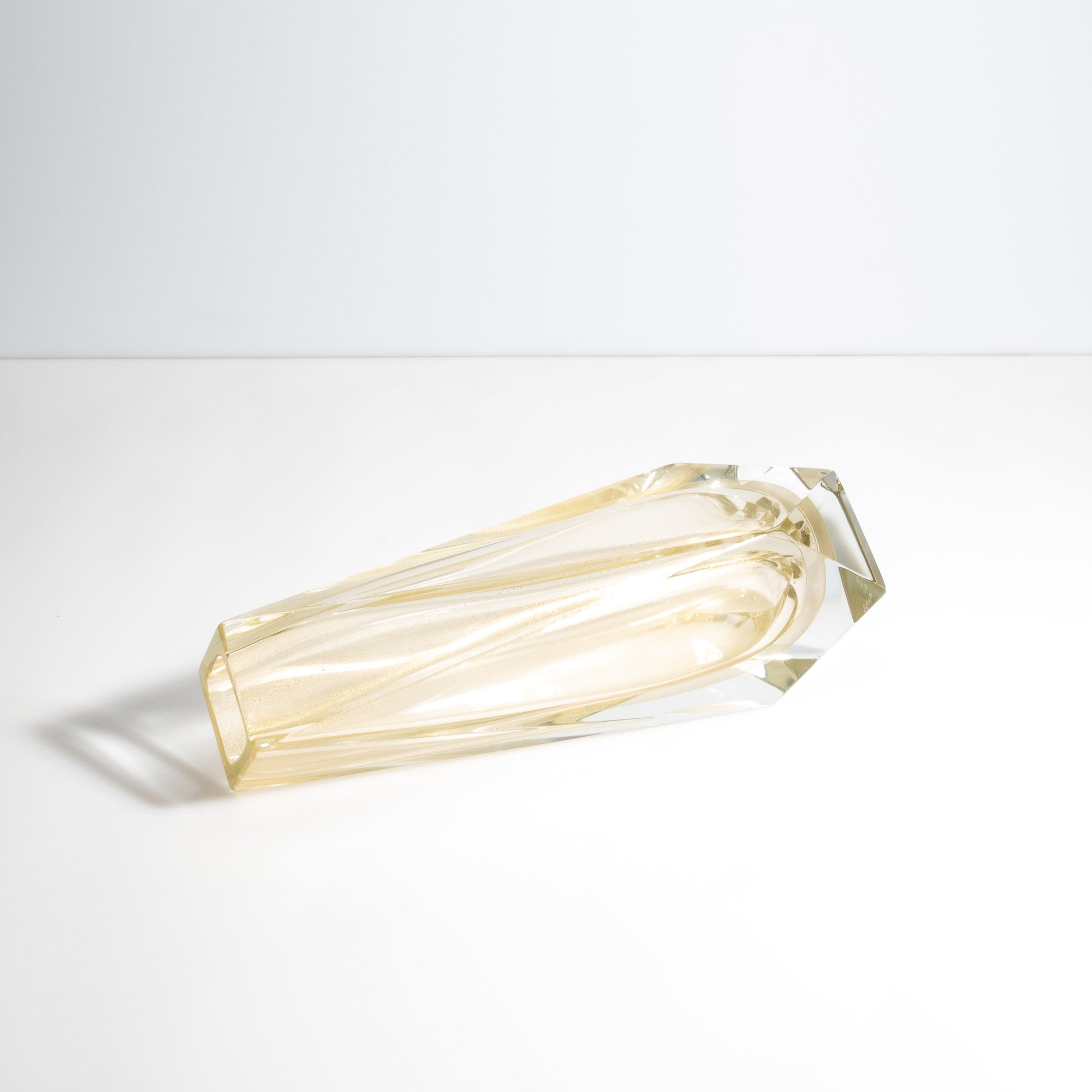 Vase Goccia Clear 24-Karat Gold Flecks M