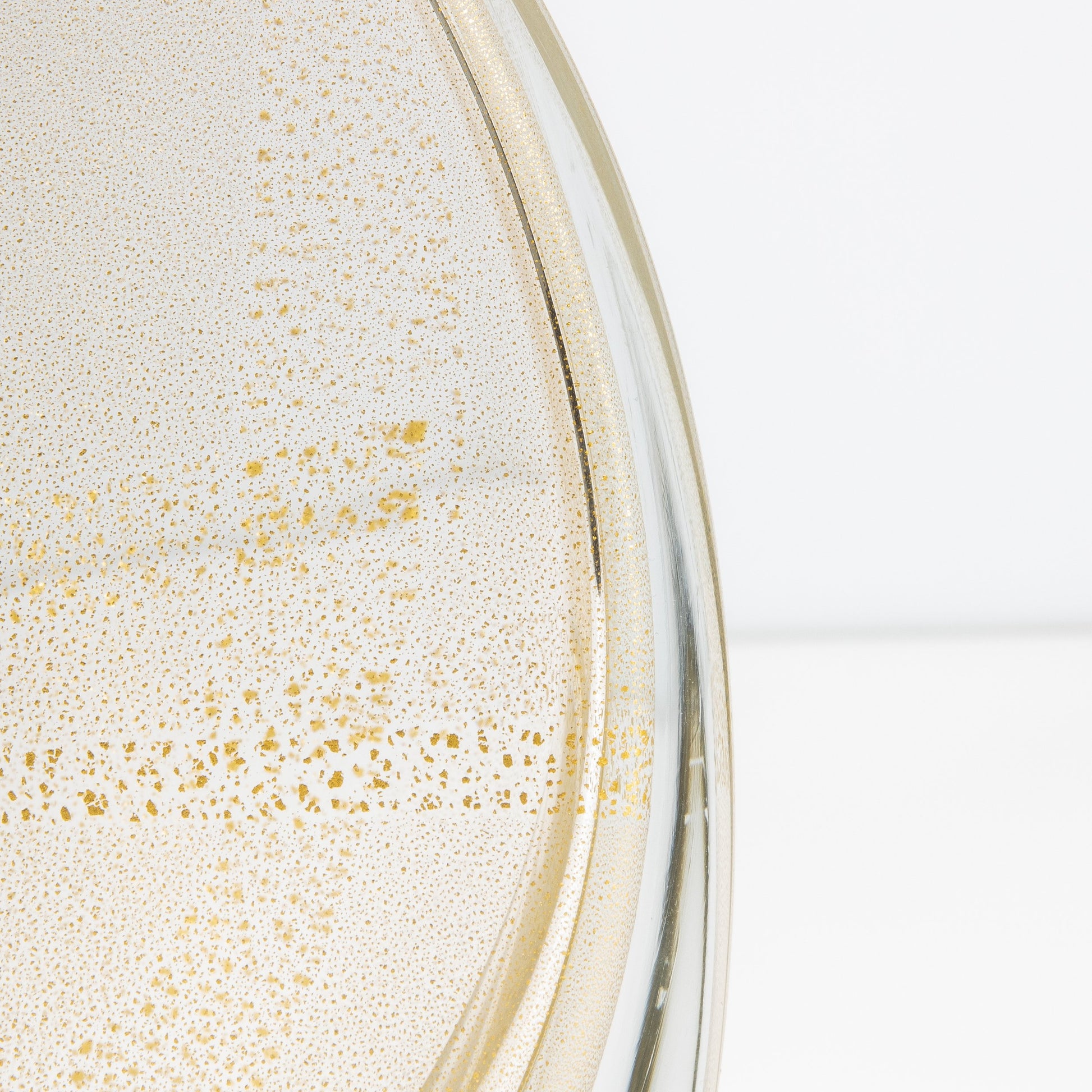 Murano Olivia Vase in Crystal with 24 Karat Gold Flecks
