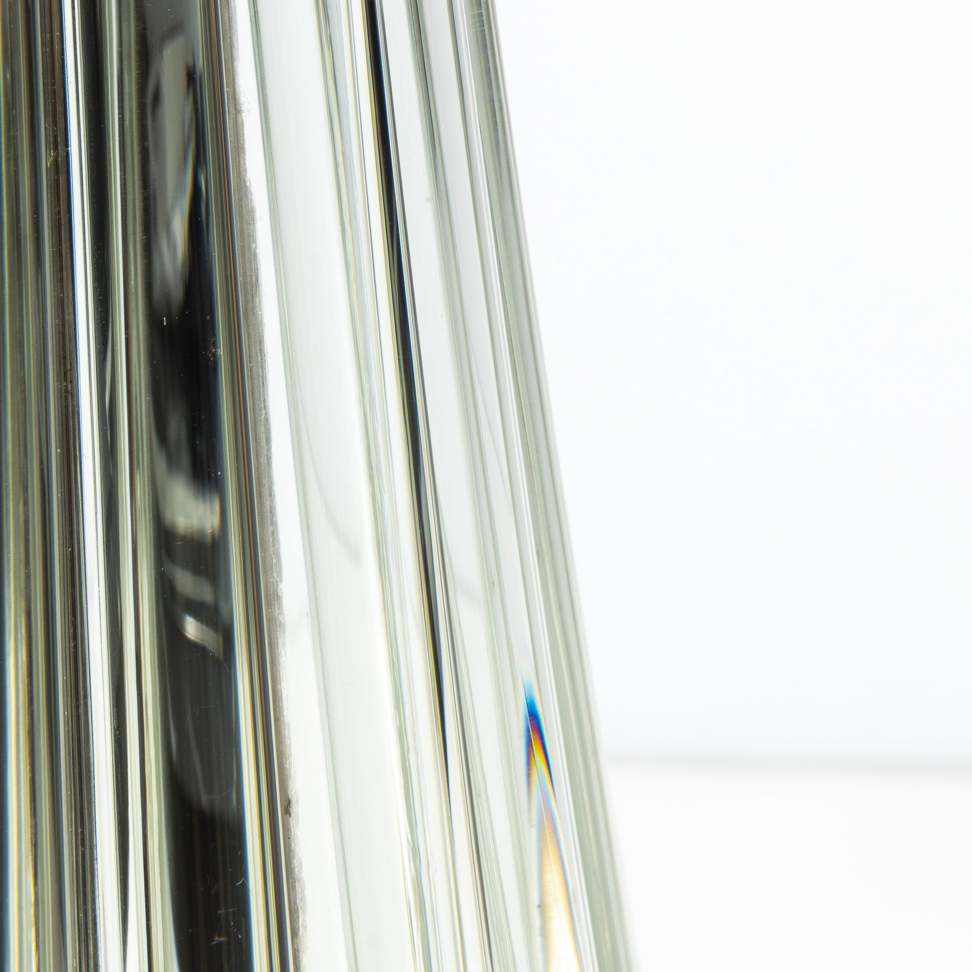 Murano Massiccio Vase in Clear Mirror