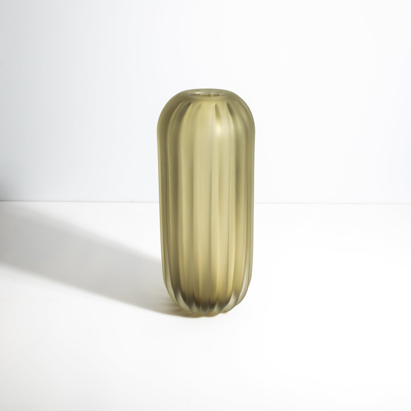Murano Cactus Vase in Olive