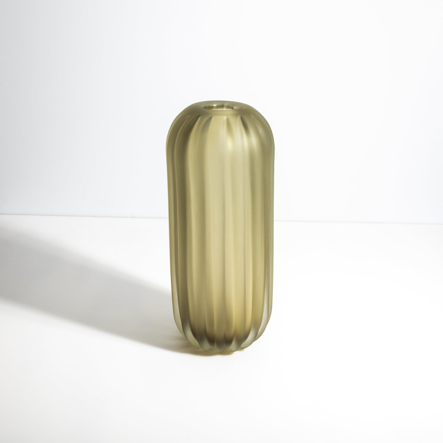 Murano Cactus Vase in Olive