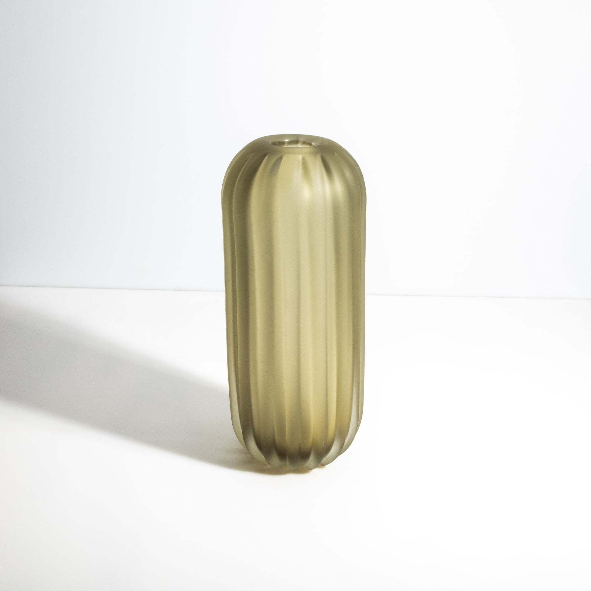 Murano Cactus Vase in Olive