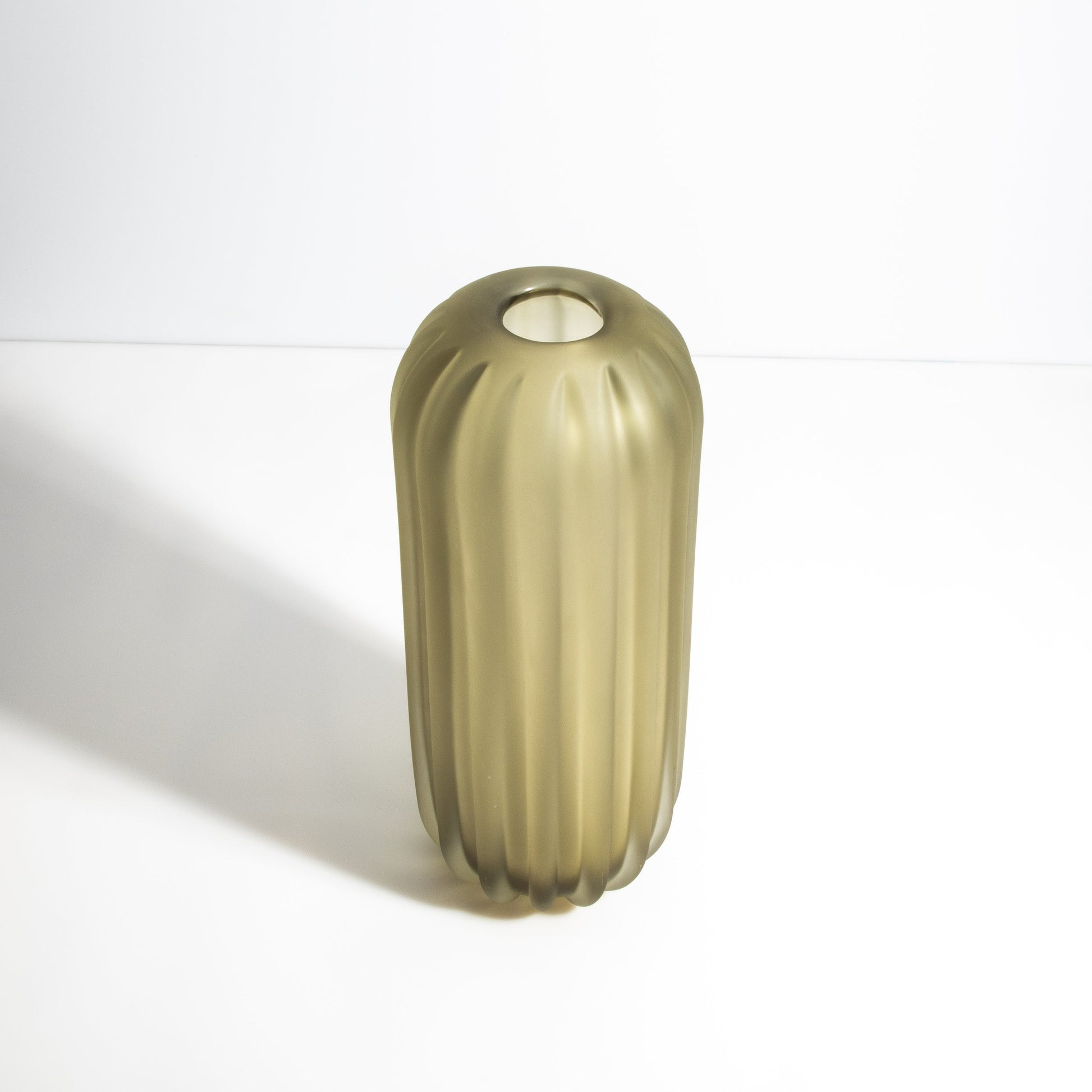 Murano Cactus Vase in Olive