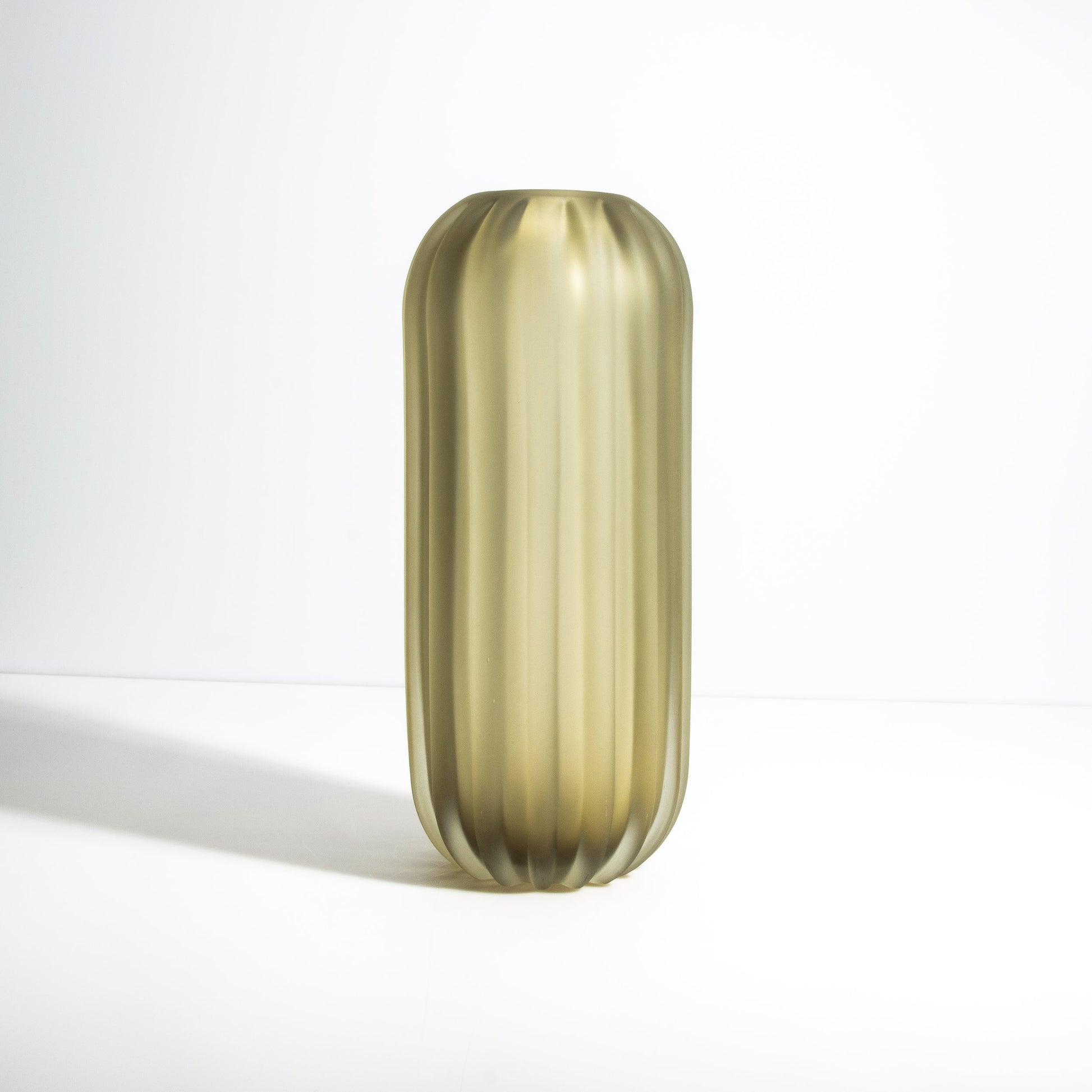 Murano Cactus Vase in Olive