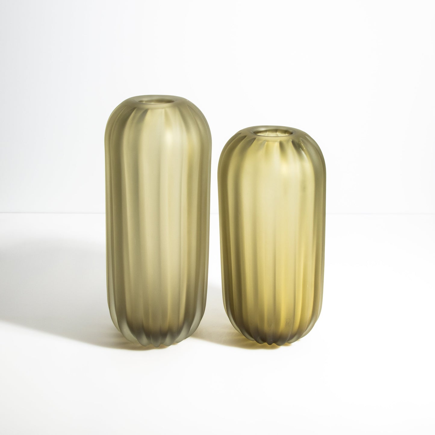 Murano Cactus Vase in Olive