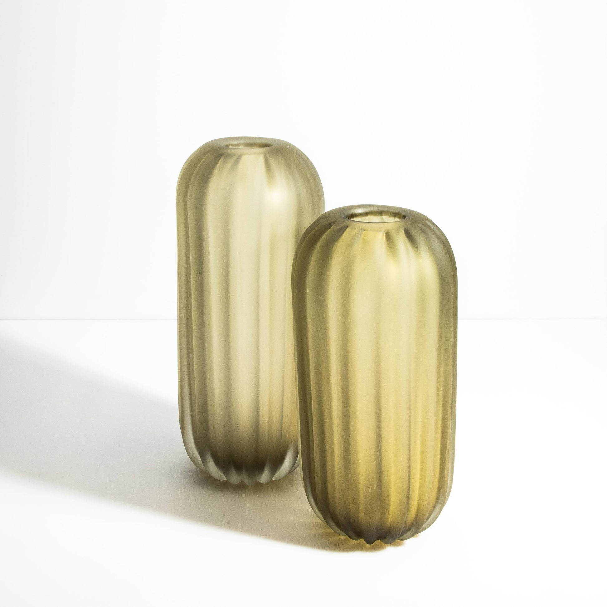 Murano Cactus Vase in Olive