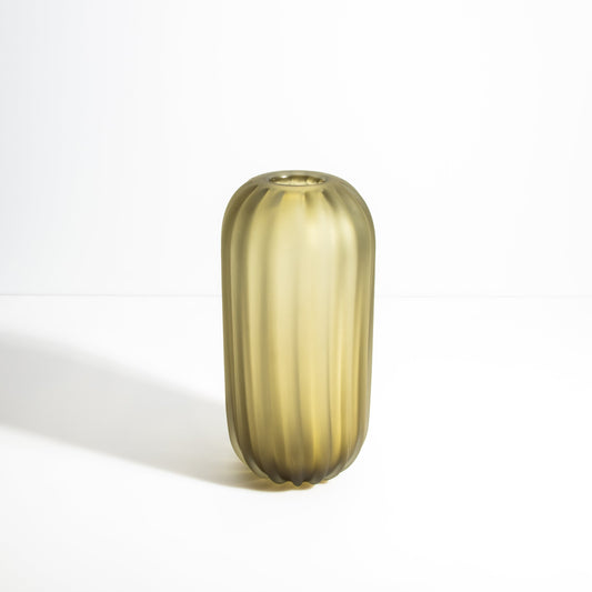 Murano Cactus Vase in Olive