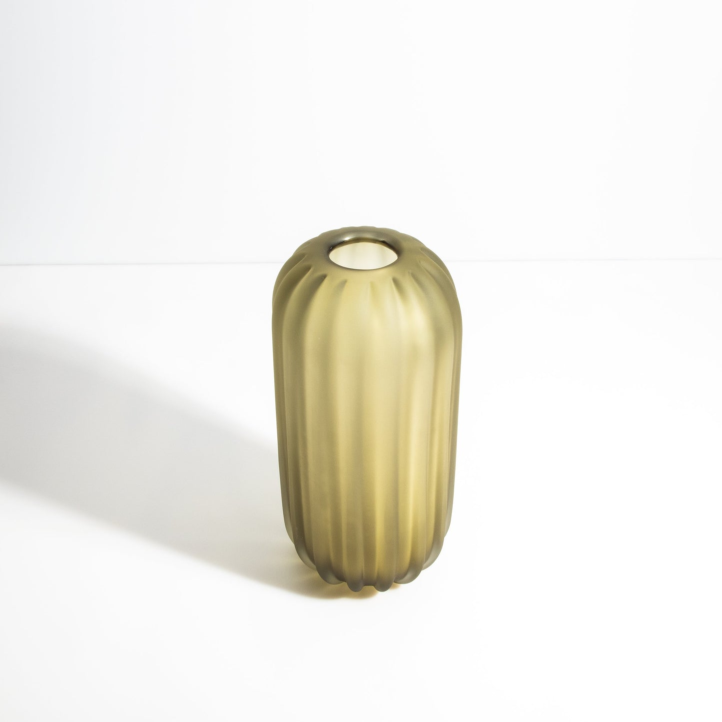 Murano Cactus Vase in Olive