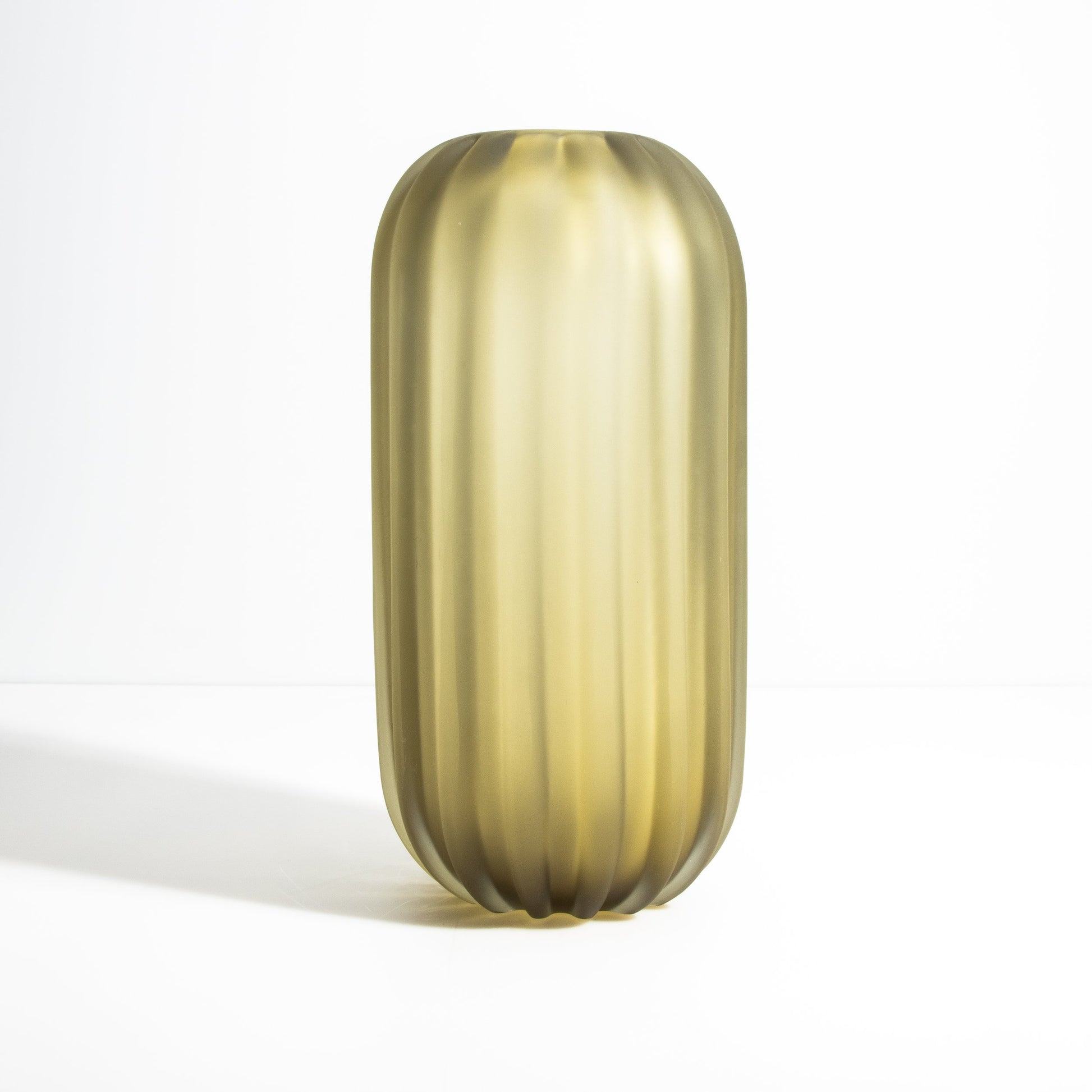 Murano Cactus Vase in Olive
