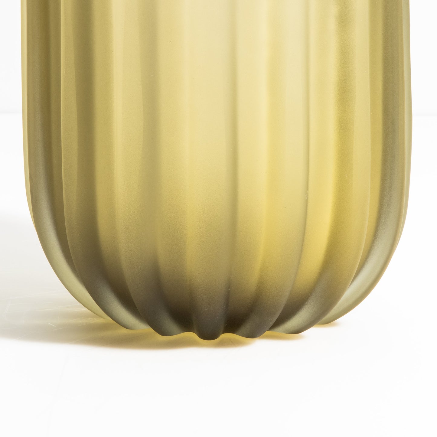 Murano Cactus Vase in Olive