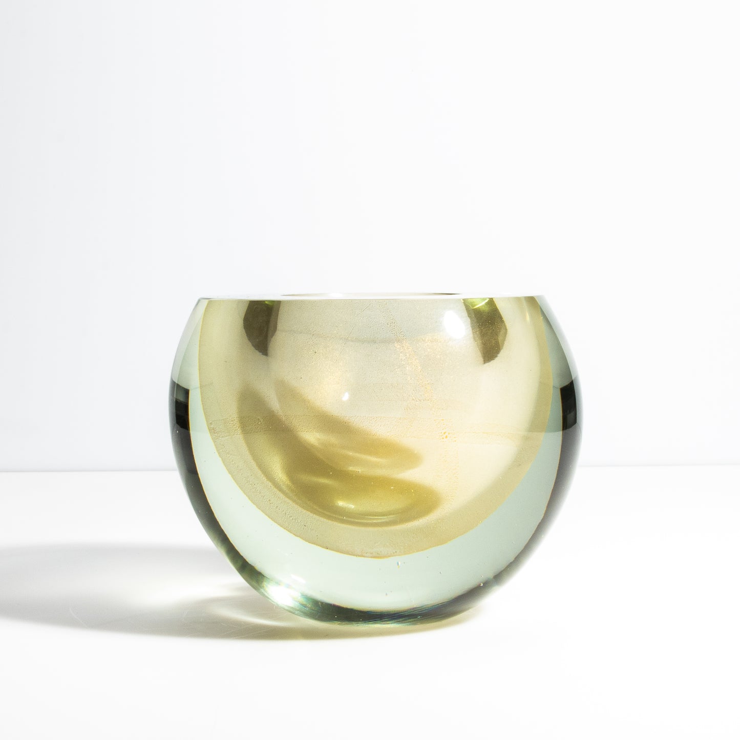 Murano Vase Sphere in Gold
