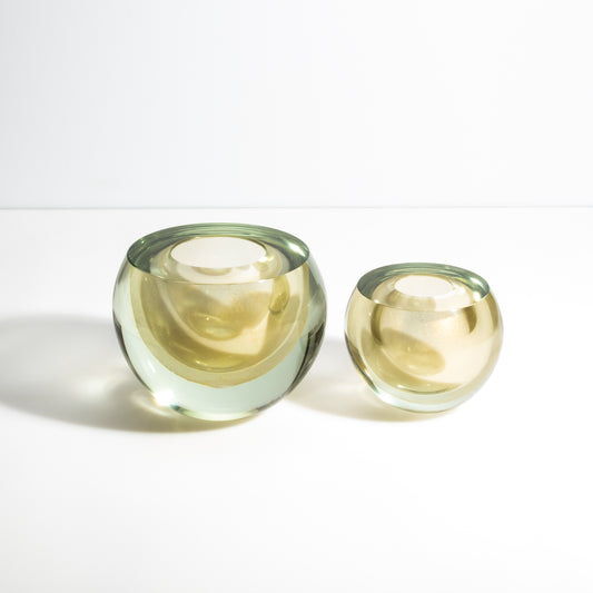 Murano Vase Sphere in Gold