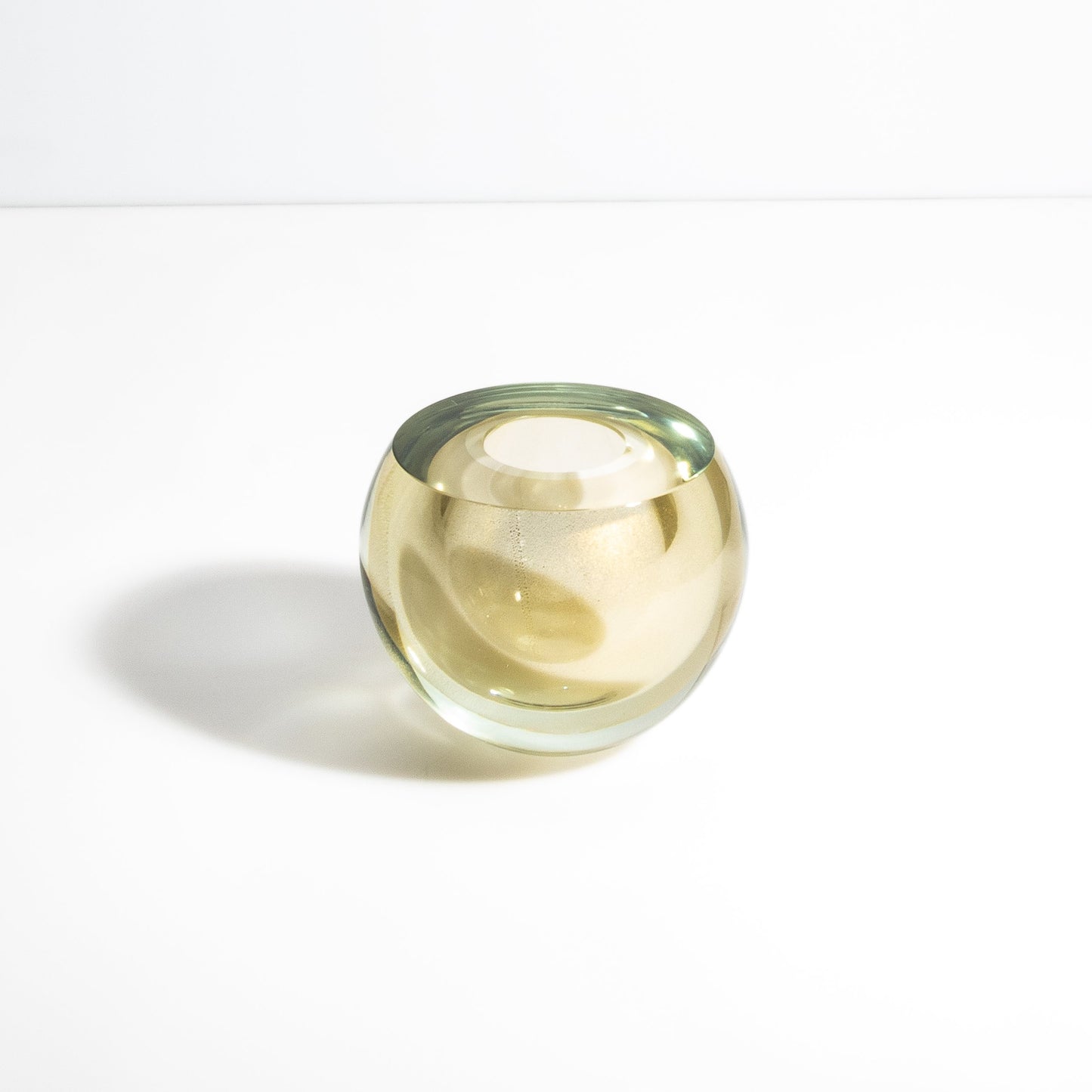 Murano Vase Sphere in Gold