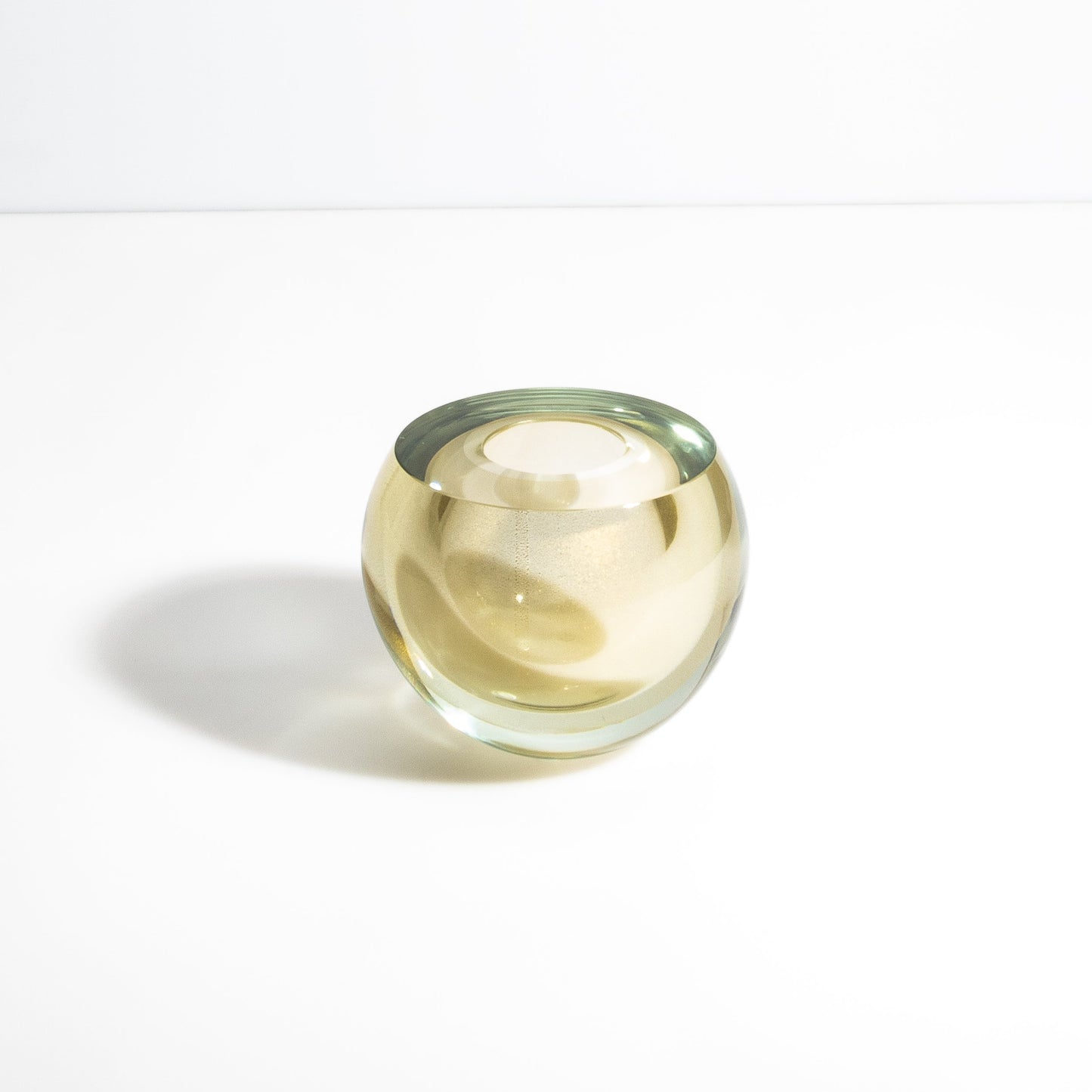 Murano Vase Sphere in Gold