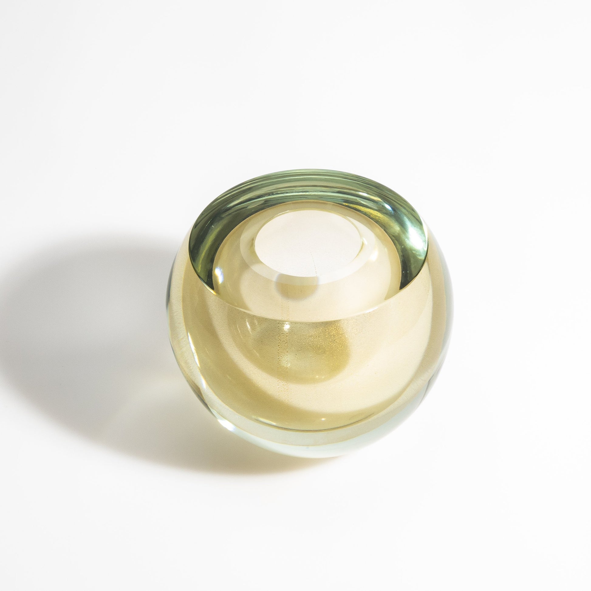 Murano Vase Sphere in Gold
