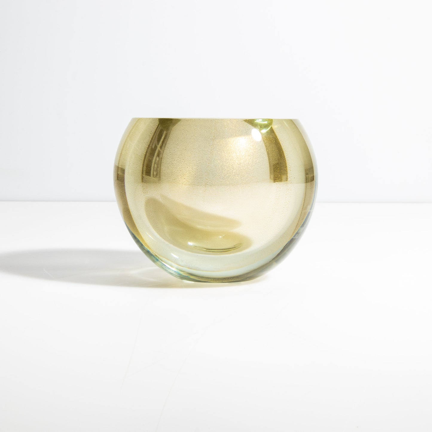 Murano Vase Sphere in Gold