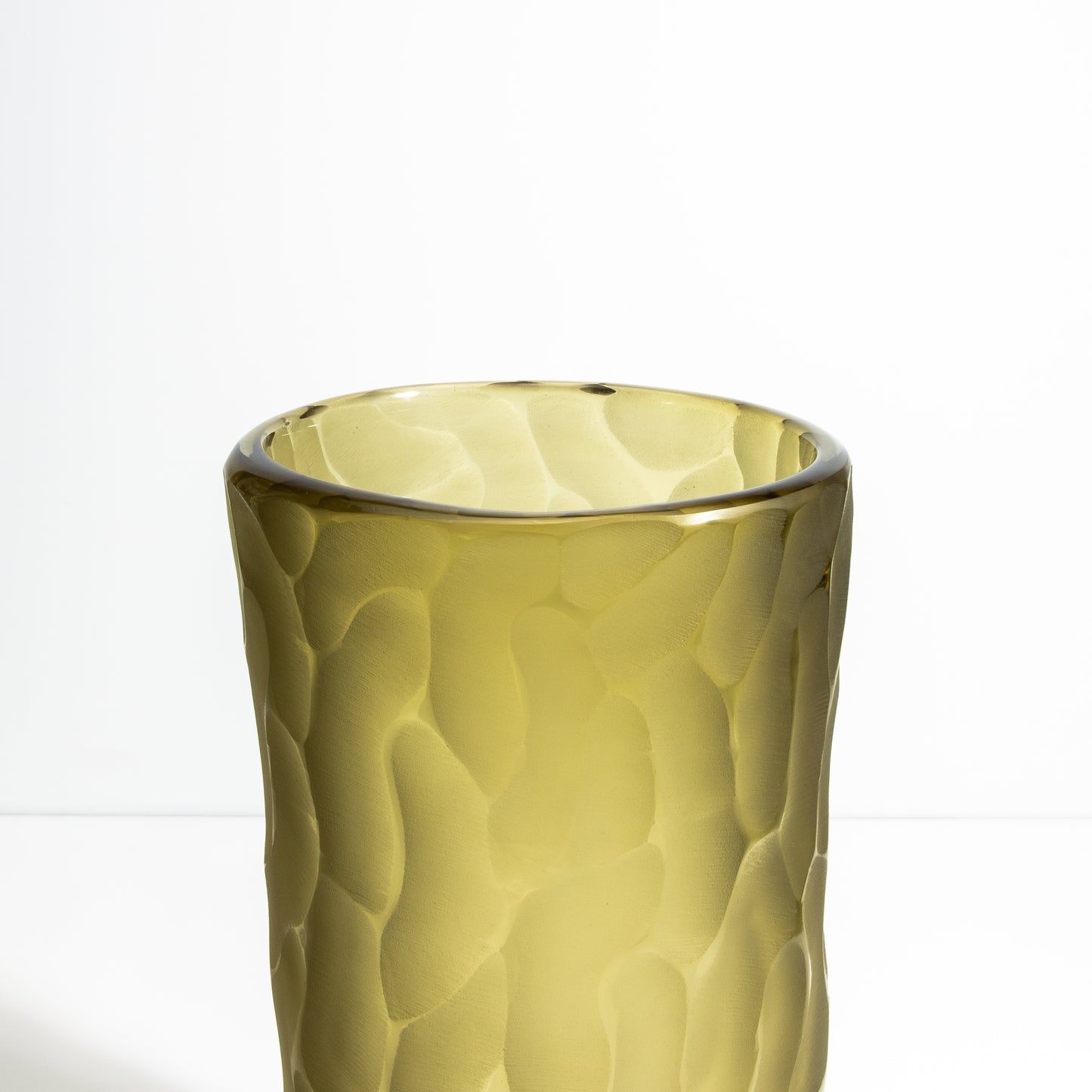 Murano Moon Vase in Olive