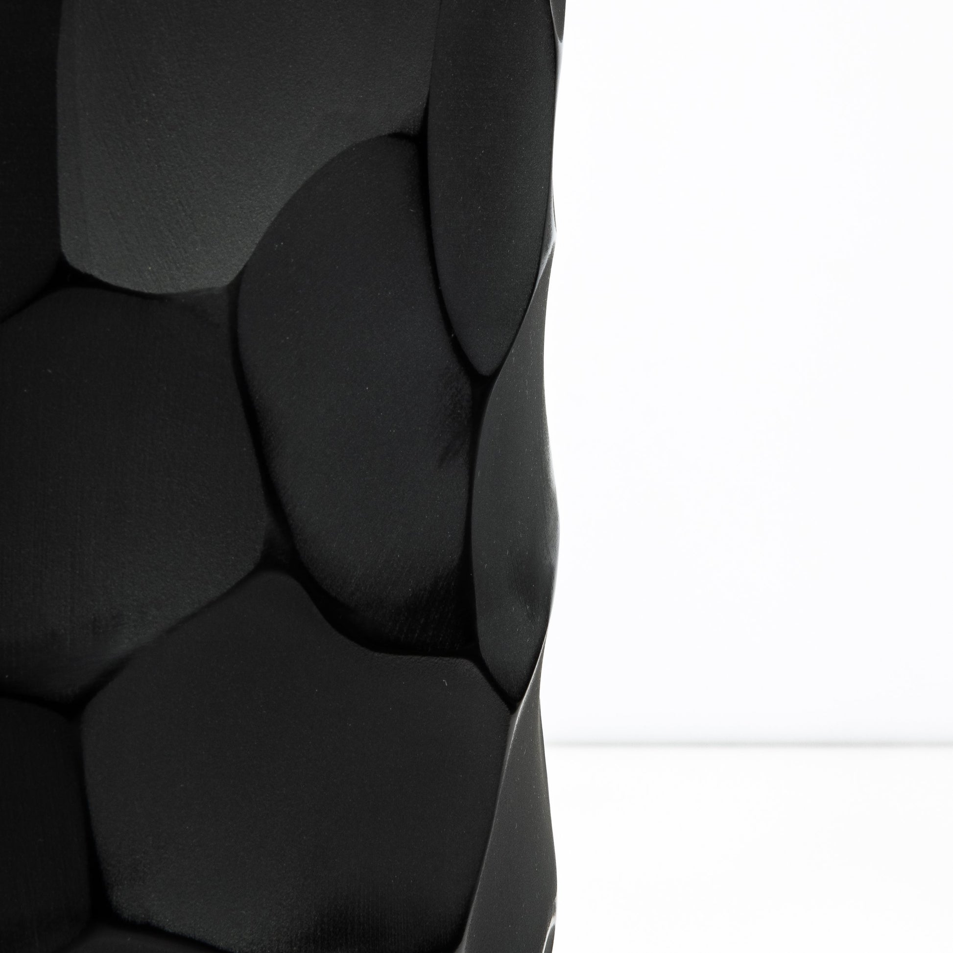 Murano Moon Vase in Black