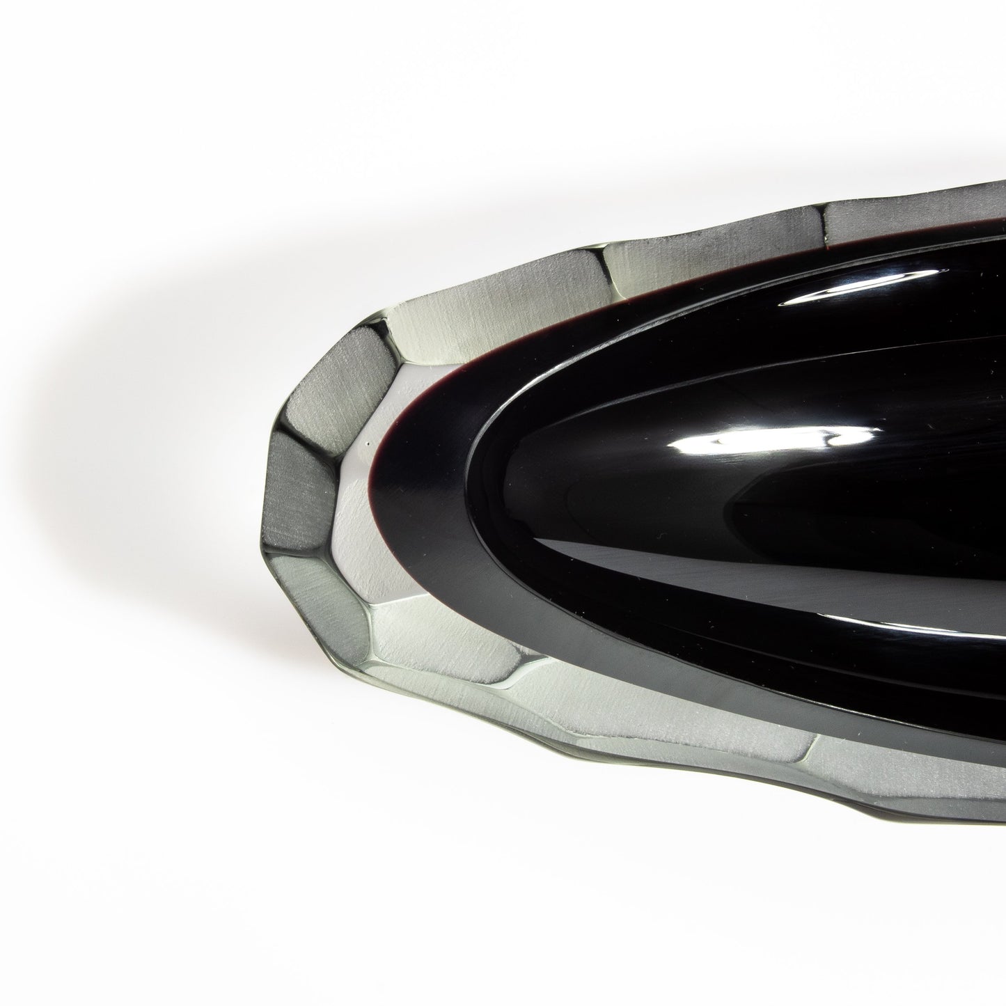 Murano Bowl Barchette Deep Black