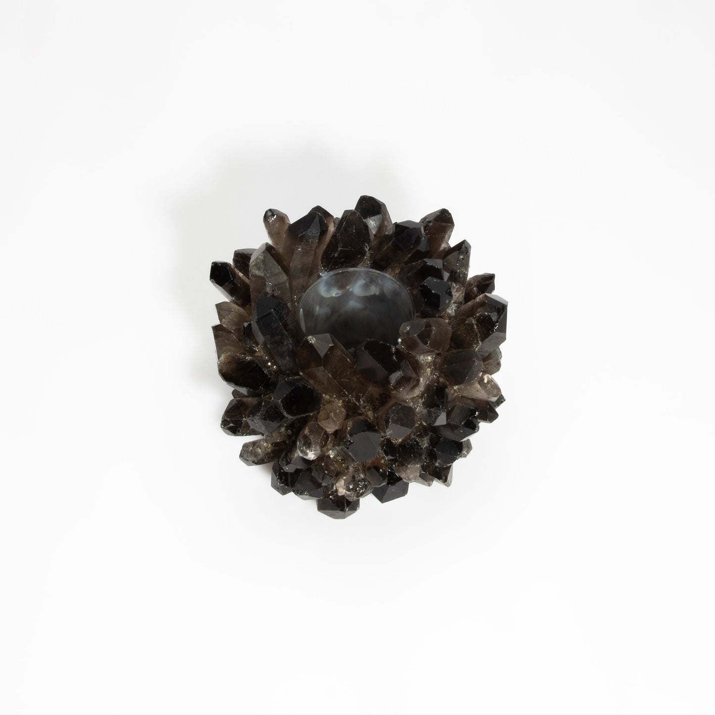 Votive Holder in Smoky Quartz Large by Kathryn McCoy