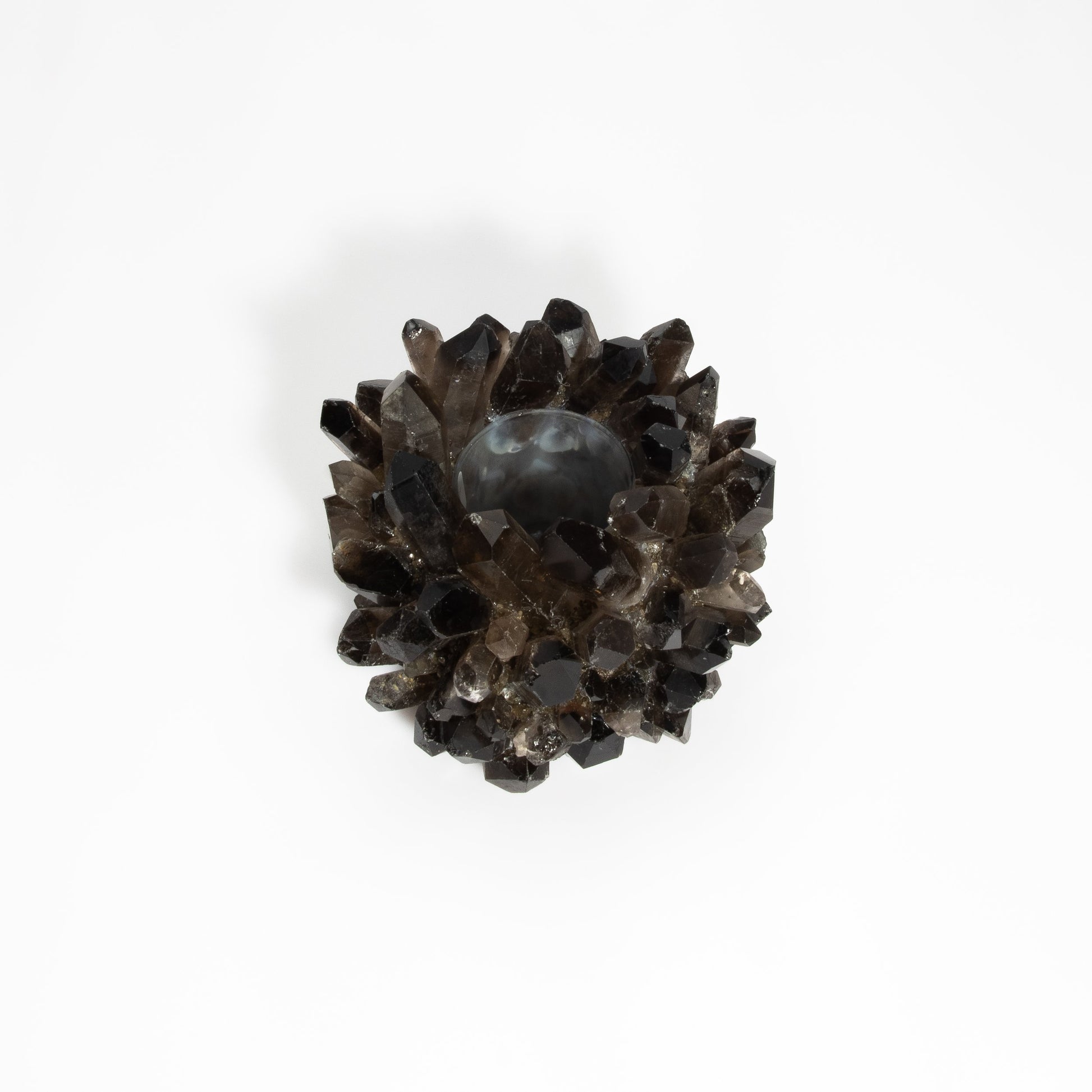 Votive Holder in Smoky Quartz Large by Kathryn McCoy