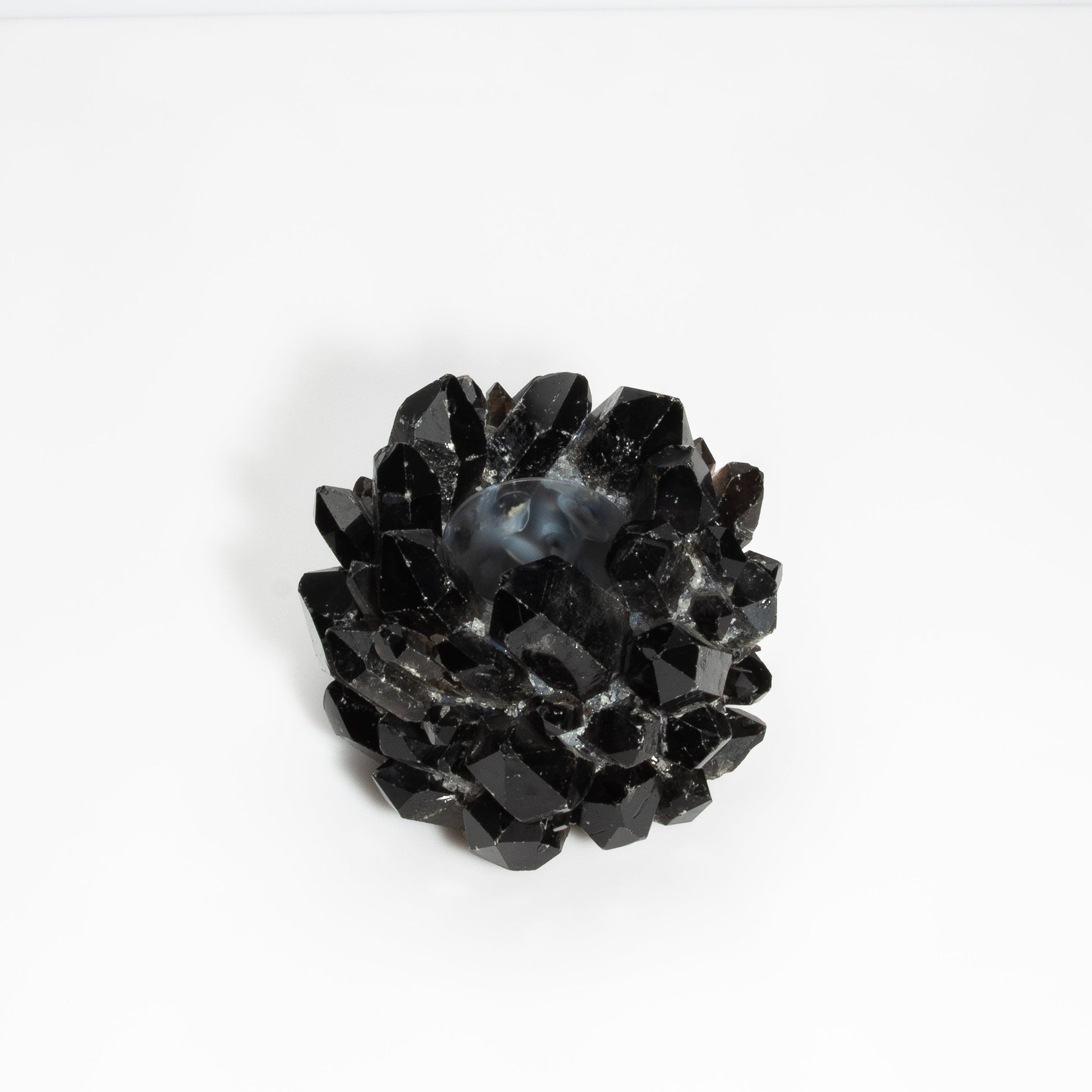 Votive Holder in Black Quartz Large by Kathryn McCoy