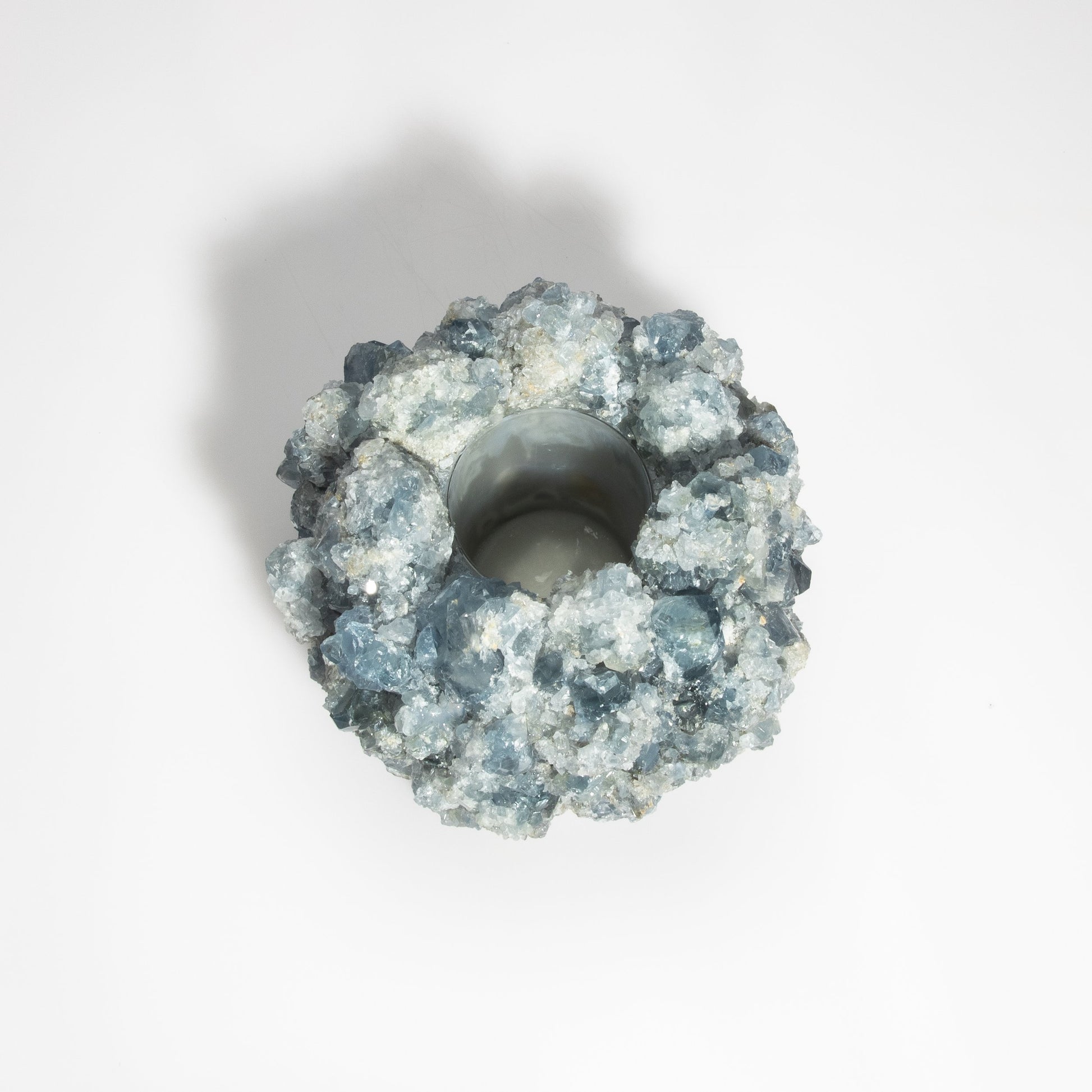 Votive Holder in Celestite Large by Kathryn McCoy