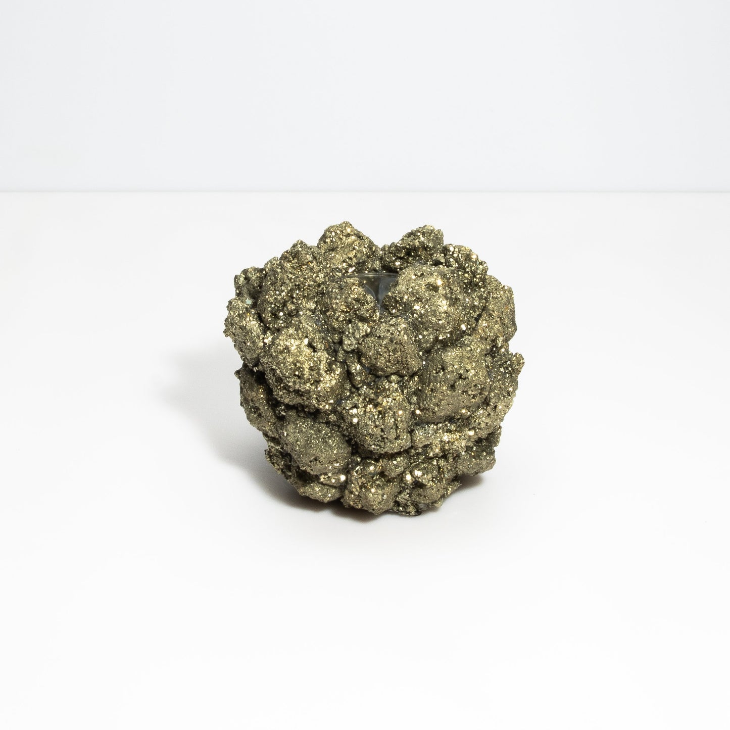 Votive Holder in Pyrite Large by Kathryn McCoy