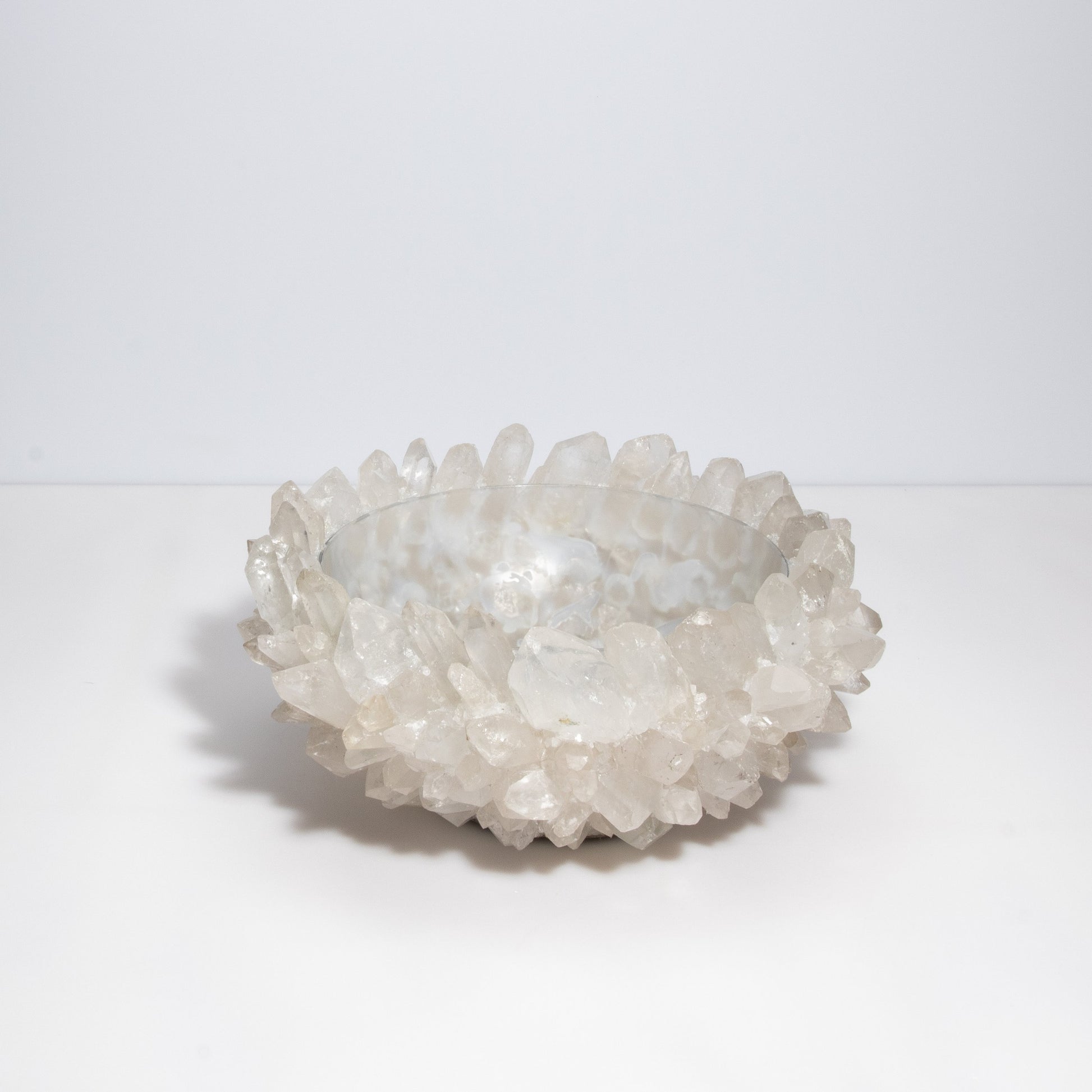 Classic Large Bowl in Clear Quartz by Kathryn McCoy