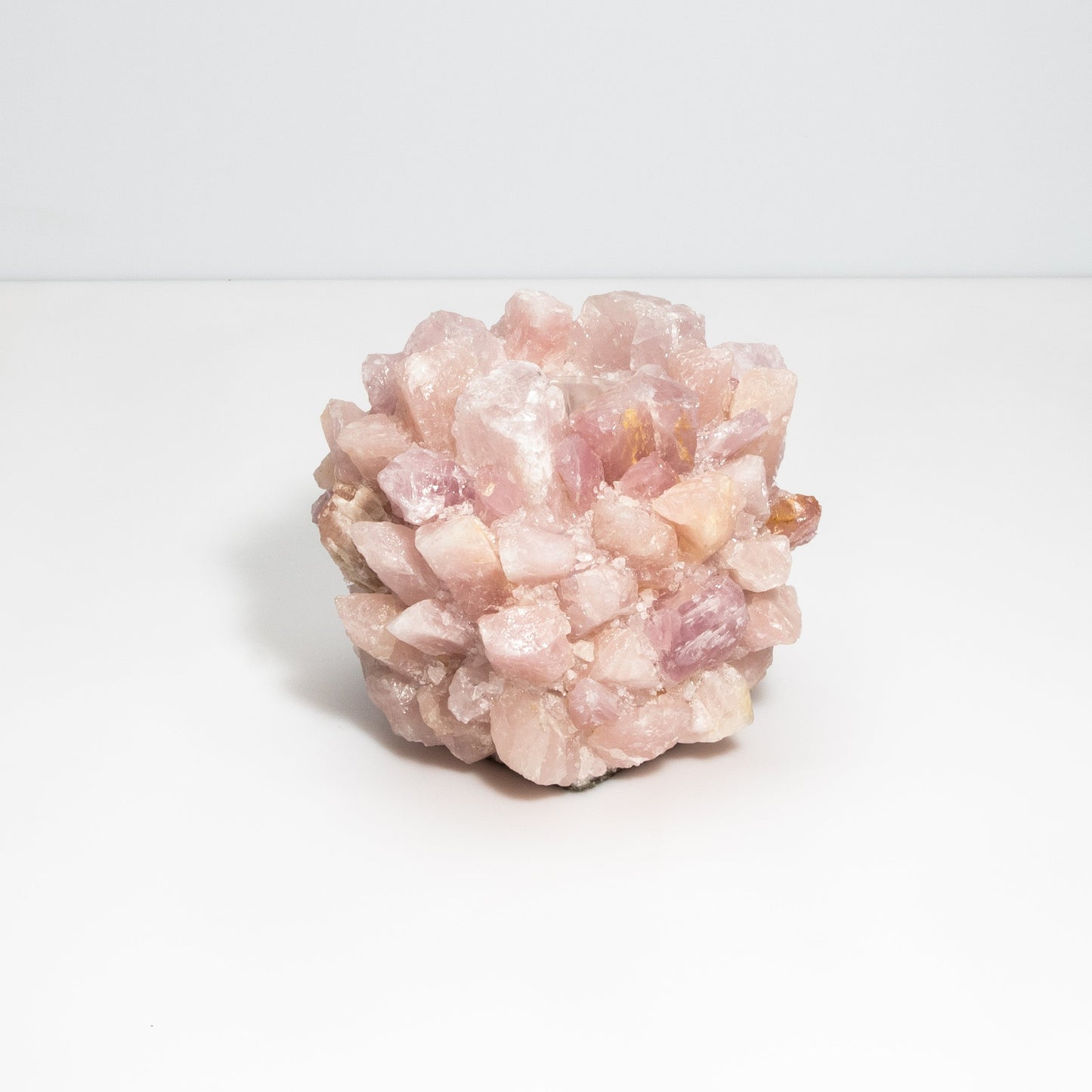 Votive Holder in Pink Quartz Large by Kathryn McCoy