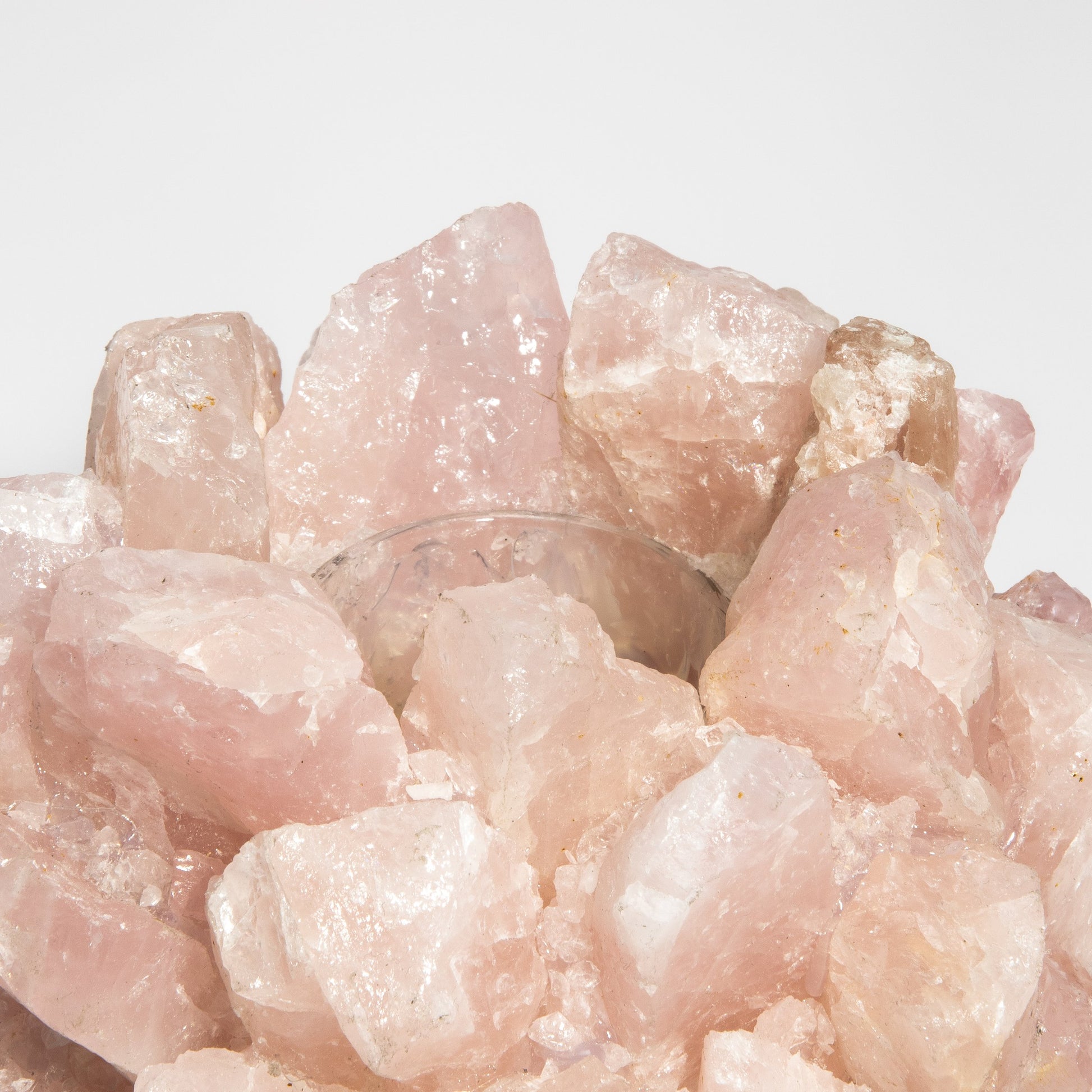 Votive Holder in Pink Quartz Classic by Kathryn McCoy