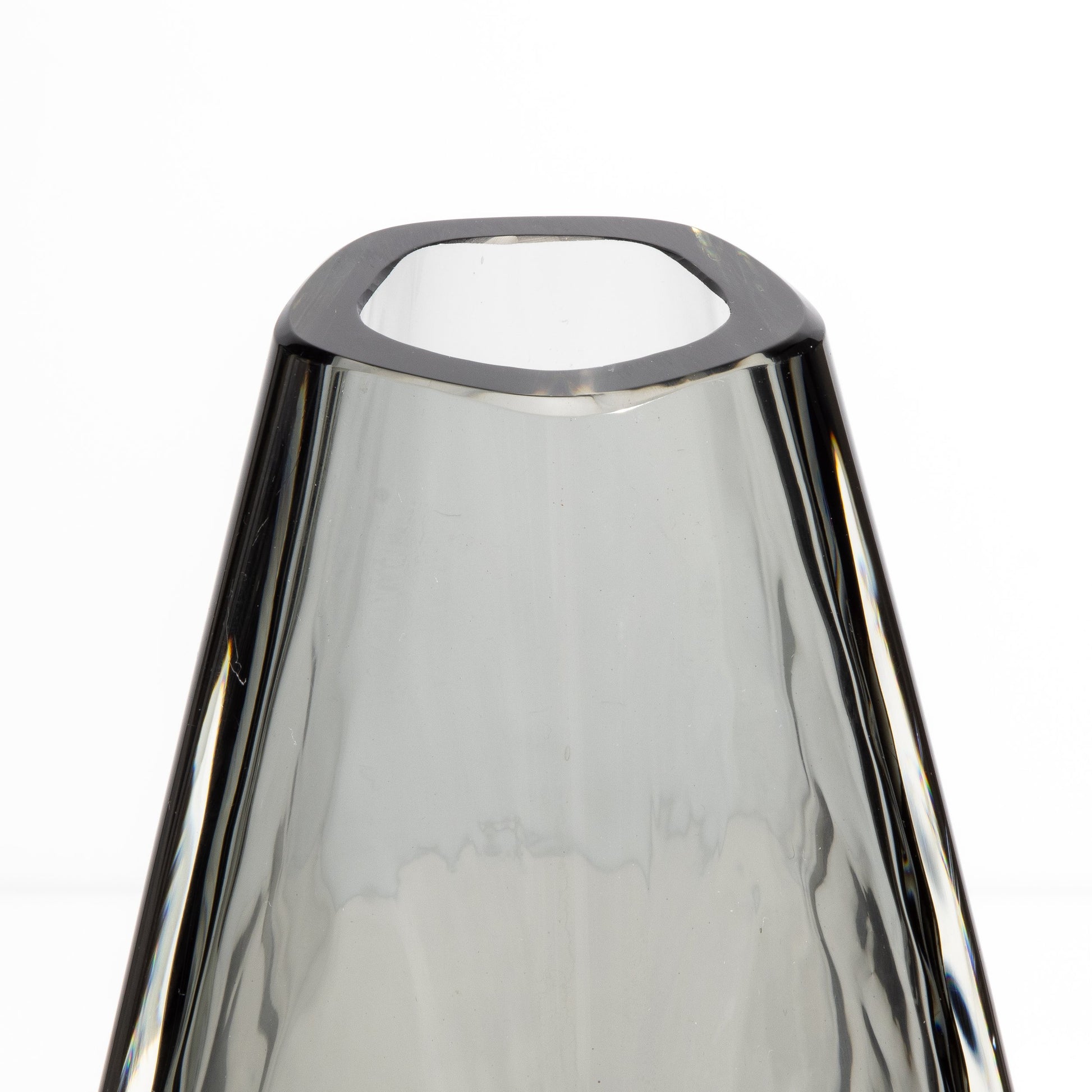 Murano Pentagonal Vase in Grey