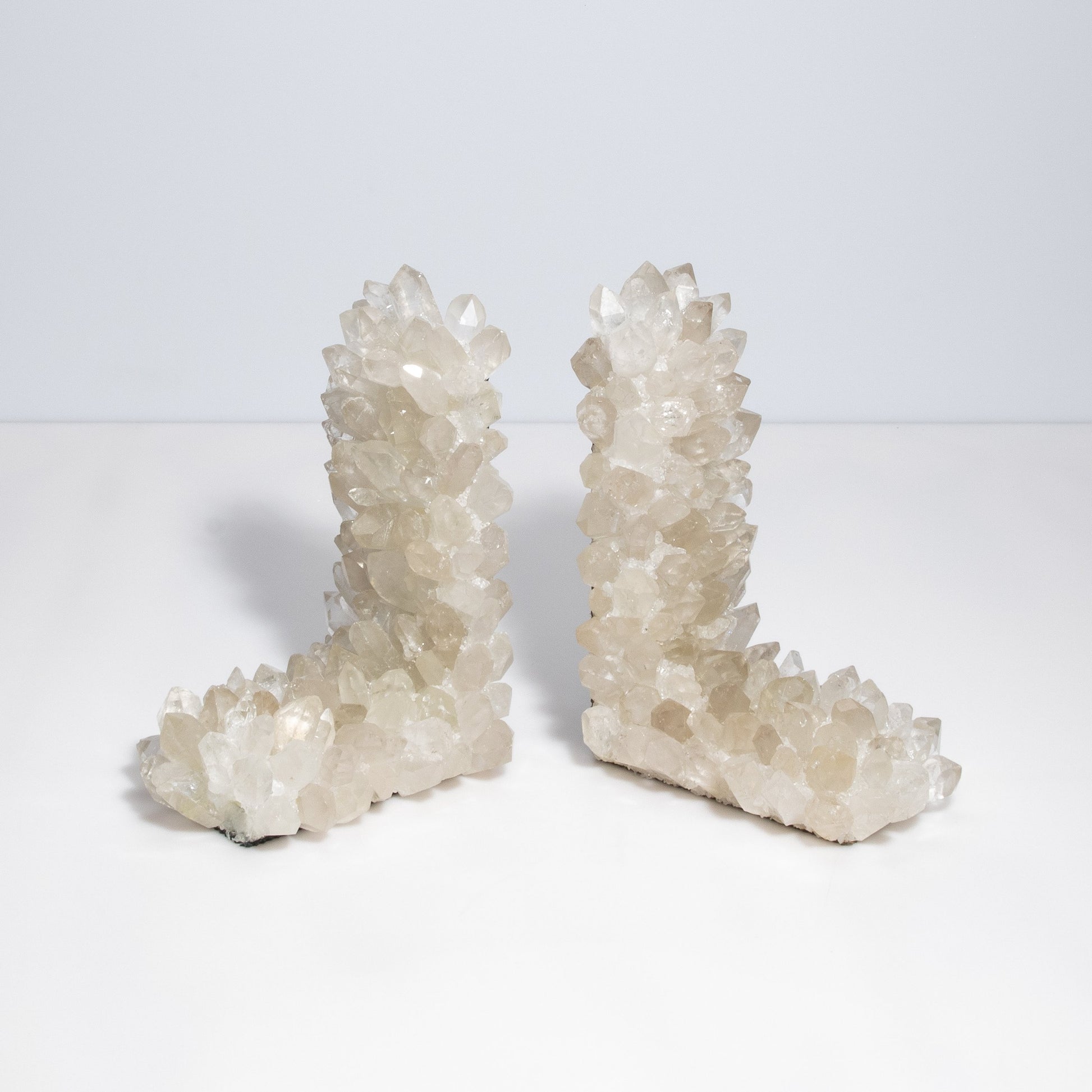 Book Ends in Classic Clear Quartz Large